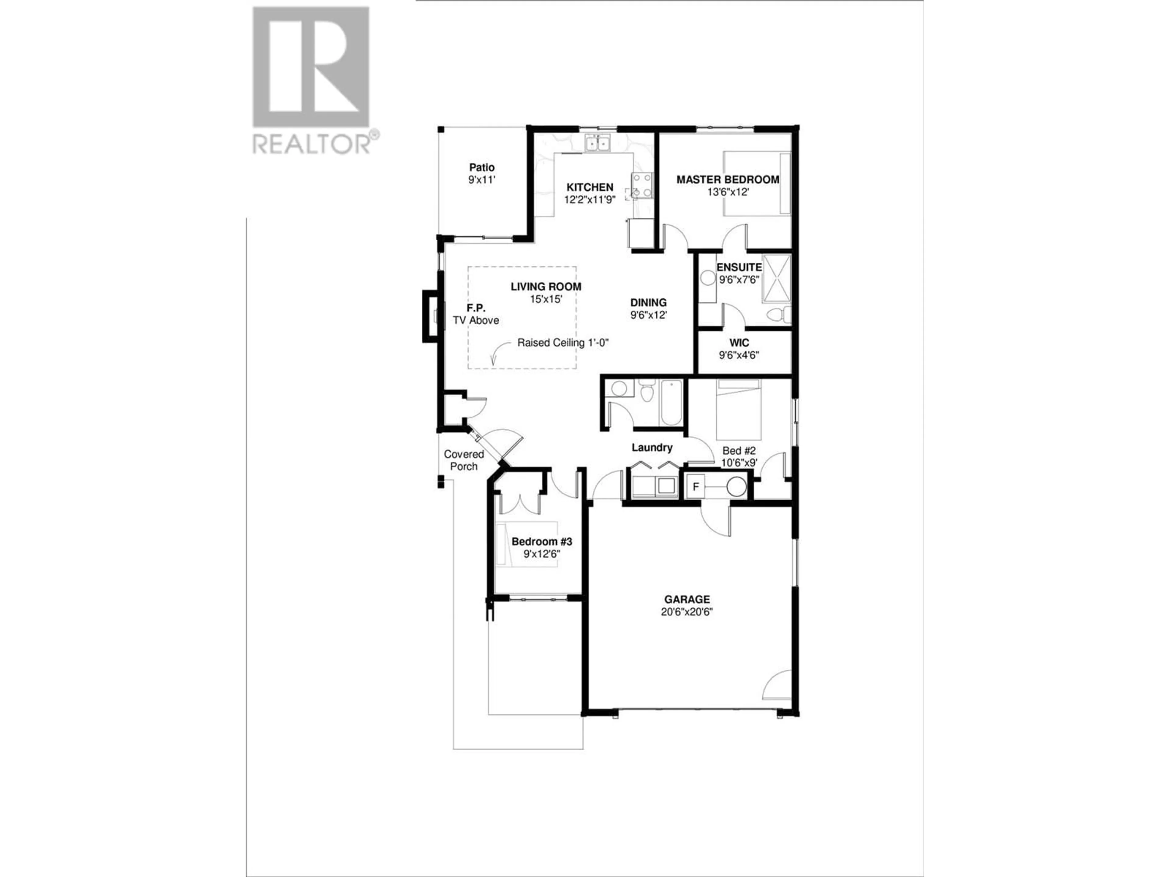 Floor plan for 602 NIGHTHAWK AVENUE, Vernon British Columbia V1H2A1