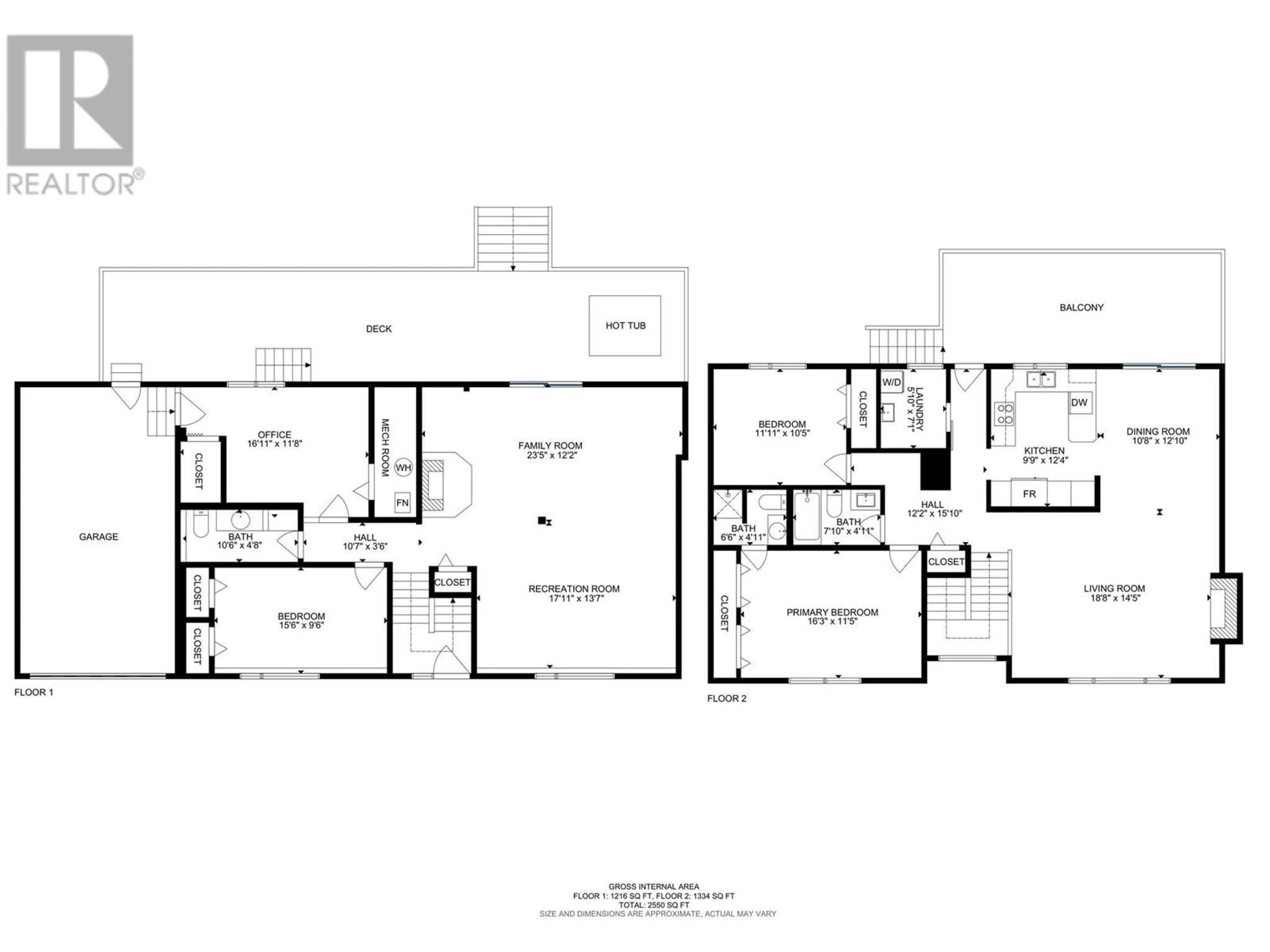 Floor plan for 1924 HORIZON DRIVE, West Kelowna British Columbia V1Z3L3