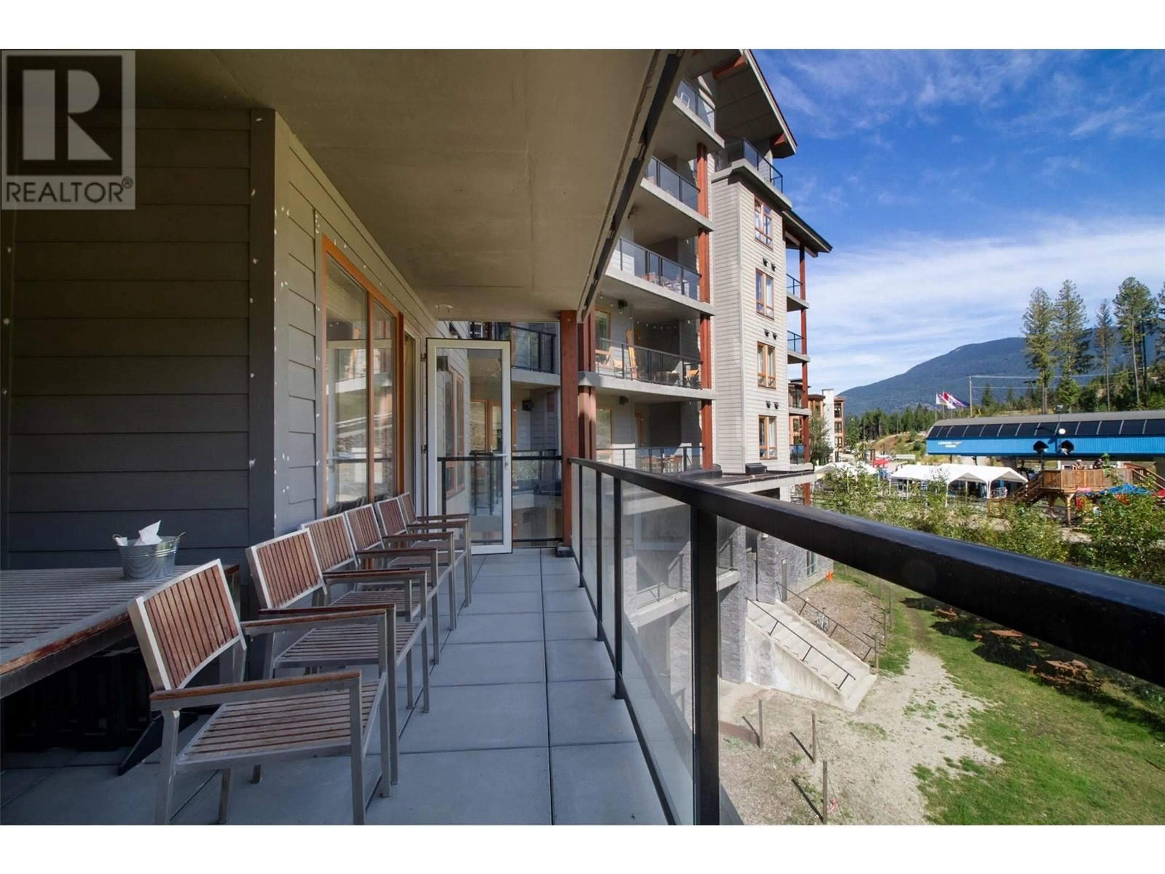 Balcony in the apartment, mountain view for 2429 - 2950 CAMOZZI ROAD, Revelstoke British Columbia V0E2S1