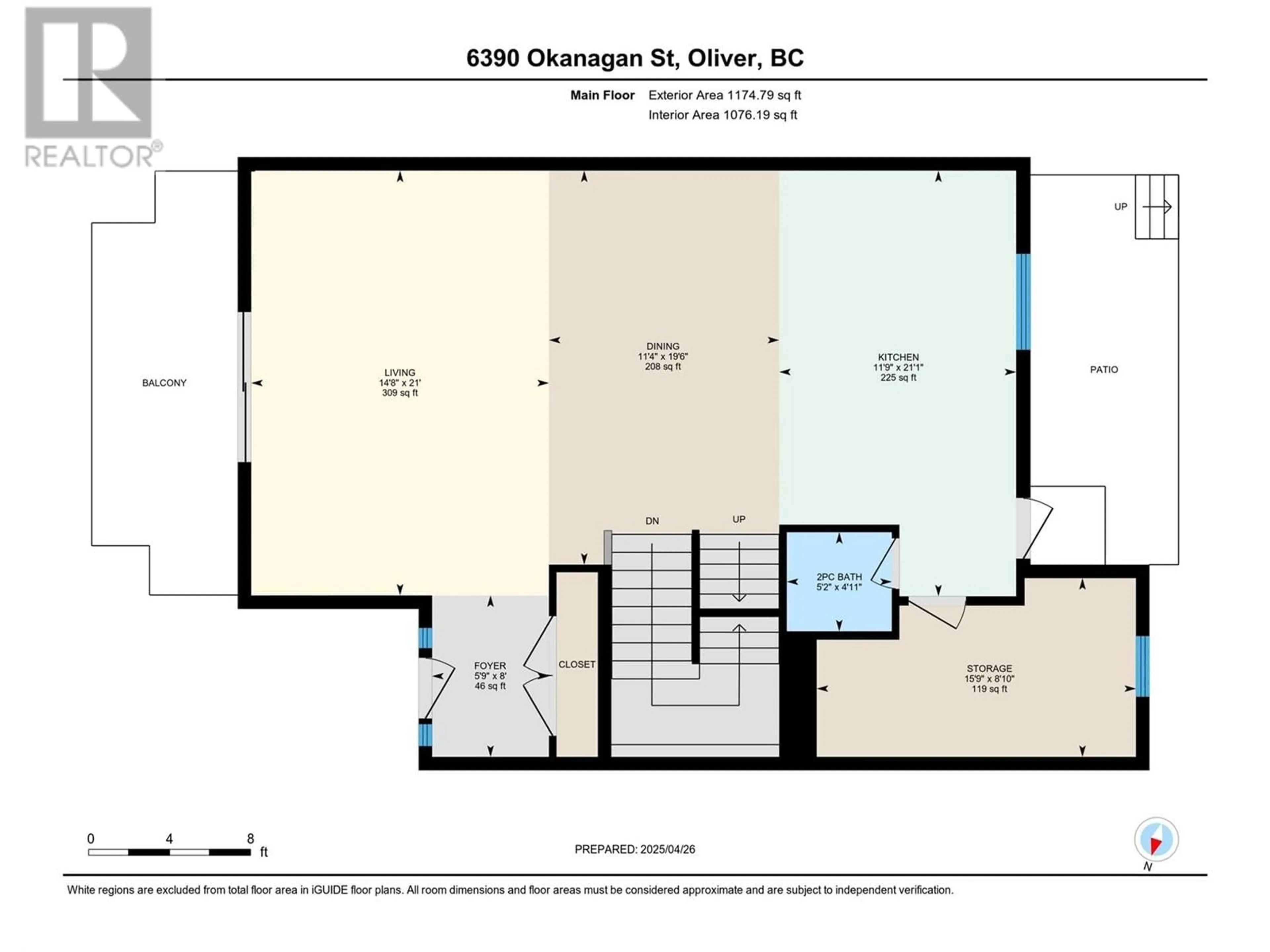 Floor plan for 6390 OKANAGAN STREET, Oliver British Columbia V0H1T0