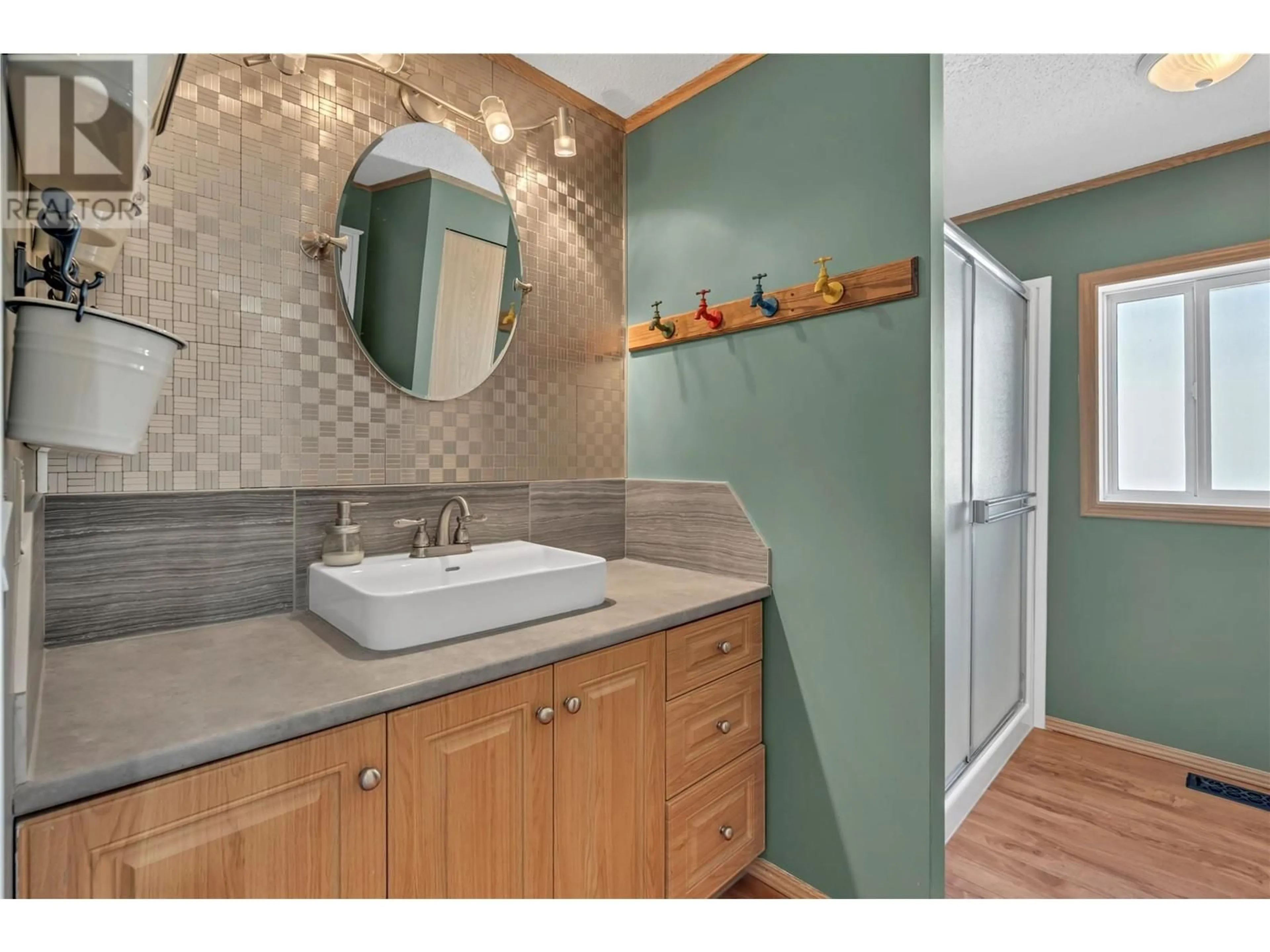 Contemporary bathroom, ceramic/tile floor for 67 - 263 HWY 3 OTHER, Princeton British Columbia V0X1W0