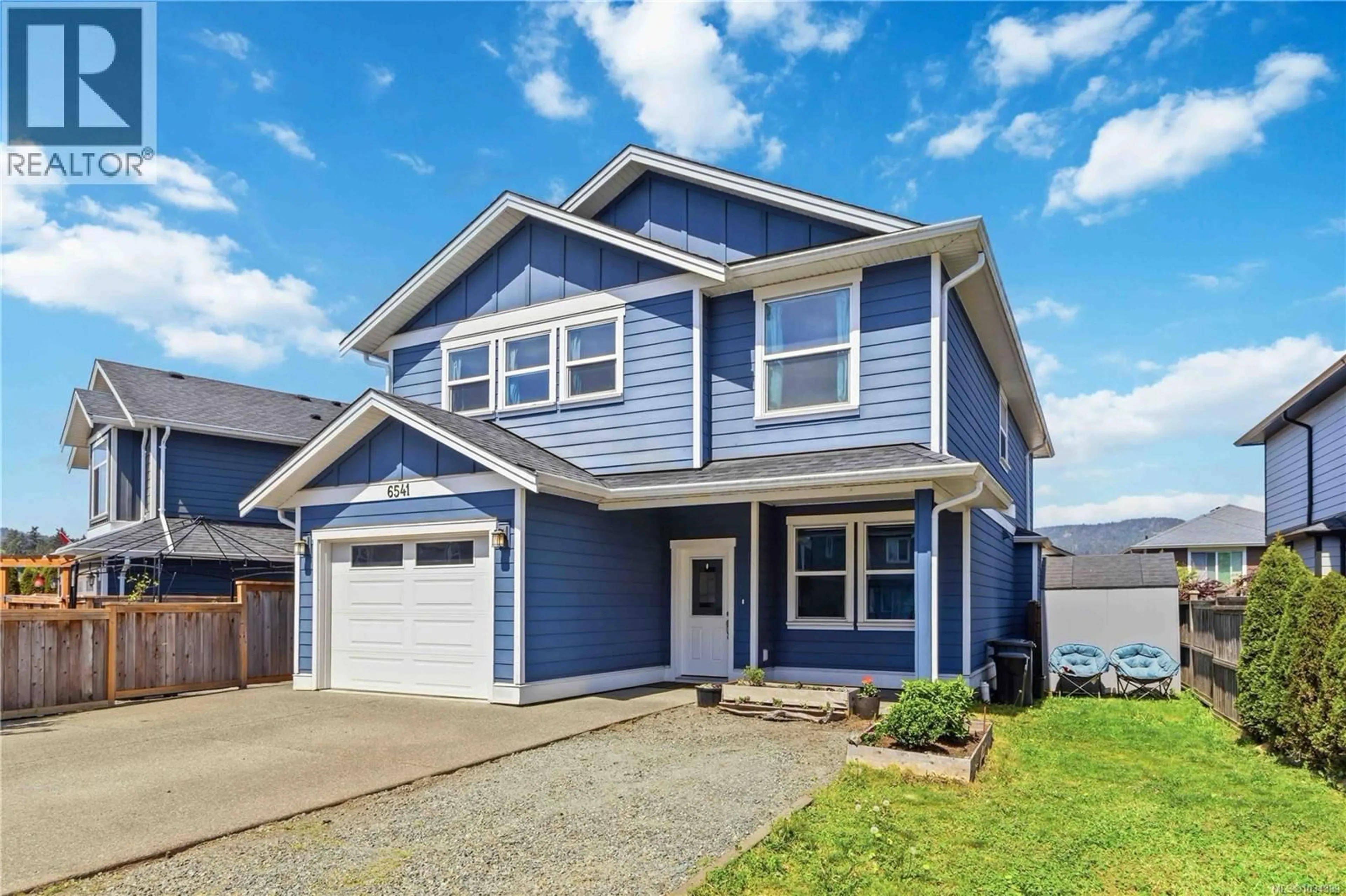 Home with vinyl exterior material, street for 6541 STEEPLE CHASE, Sooke British Columbia V9Z0W3