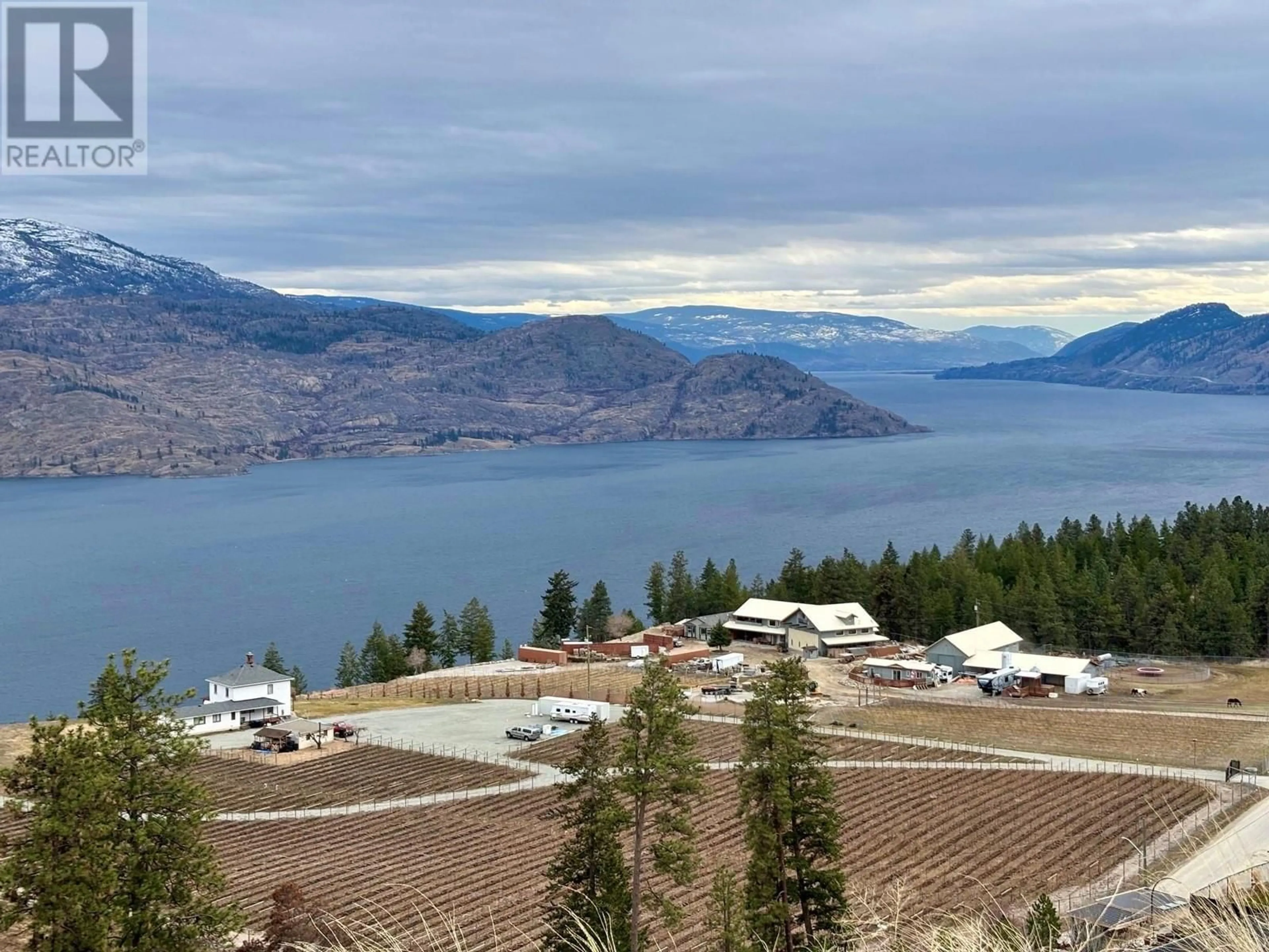 A pic from outside/outdoor area/front of a property/back of a property/a pic from drone, water/lake/river/ocean view for 6050 GERRIE ROAD, Peachland British Columbia V0H1X4