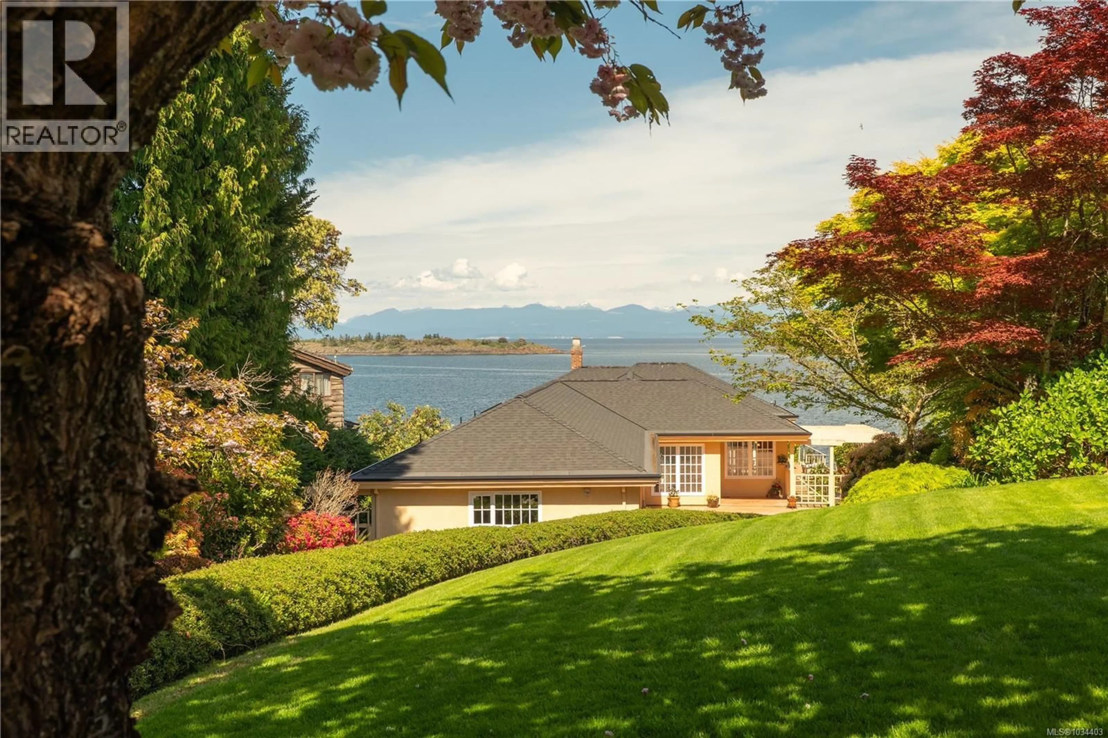 A pic from outside/outdoor area/front of a property/back of a property/a pic from drone, water/lake/river/ocean view for 3097 DOLPHIN DRIVE, Nanoose Bay British Columbia V9P9J2