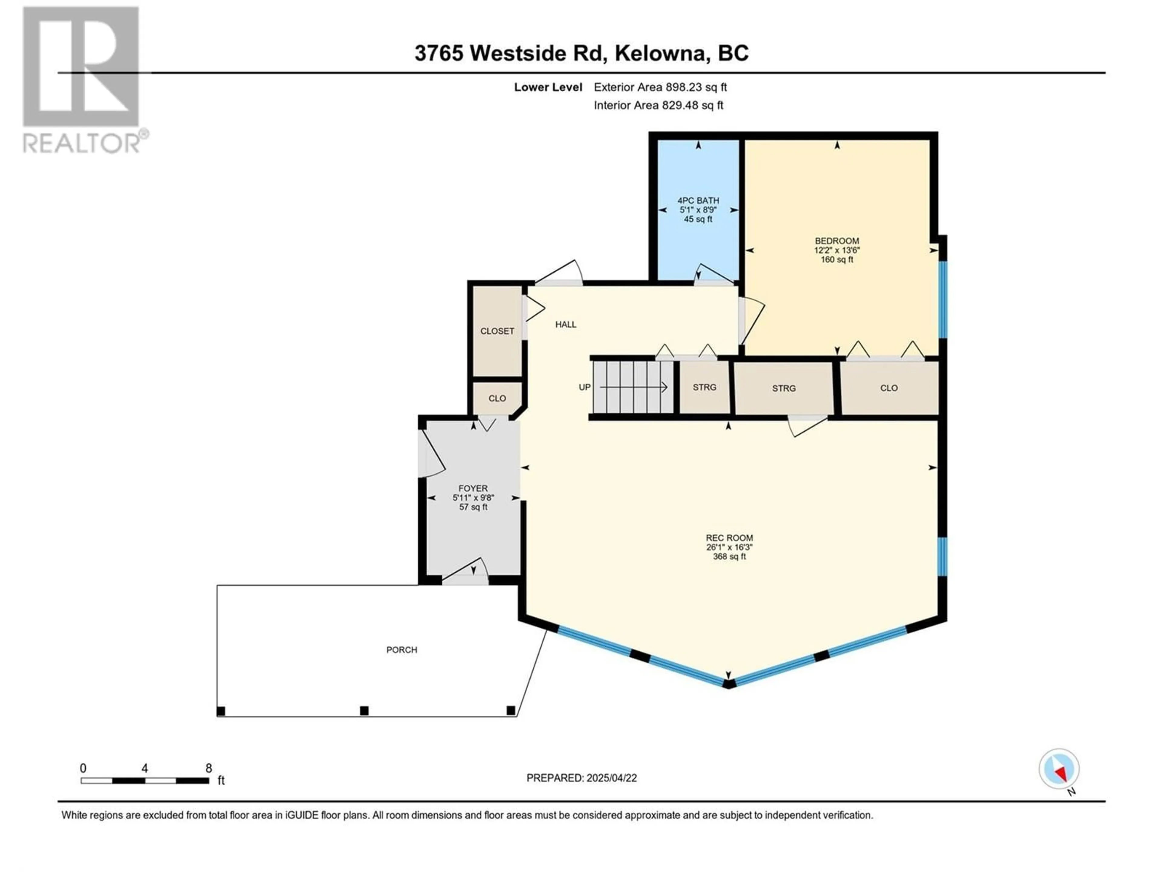 Floor plan for 3765 WESTSIDE RD ROAD NORTH, Kelowna British Columbia V1Z3W8