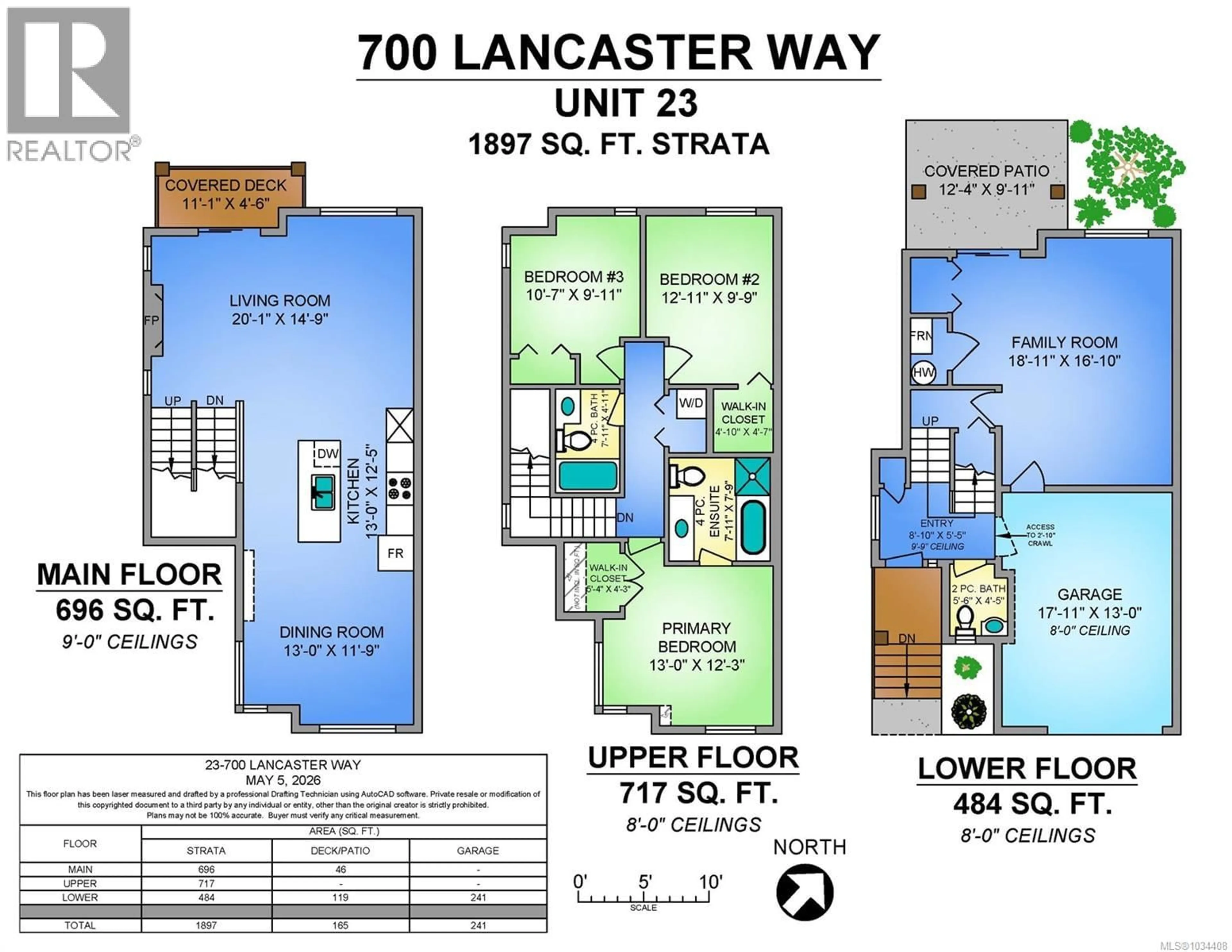 Floor plan for 23 - 700 LANCASTER WAY, Comox British Columbia V9M0B6