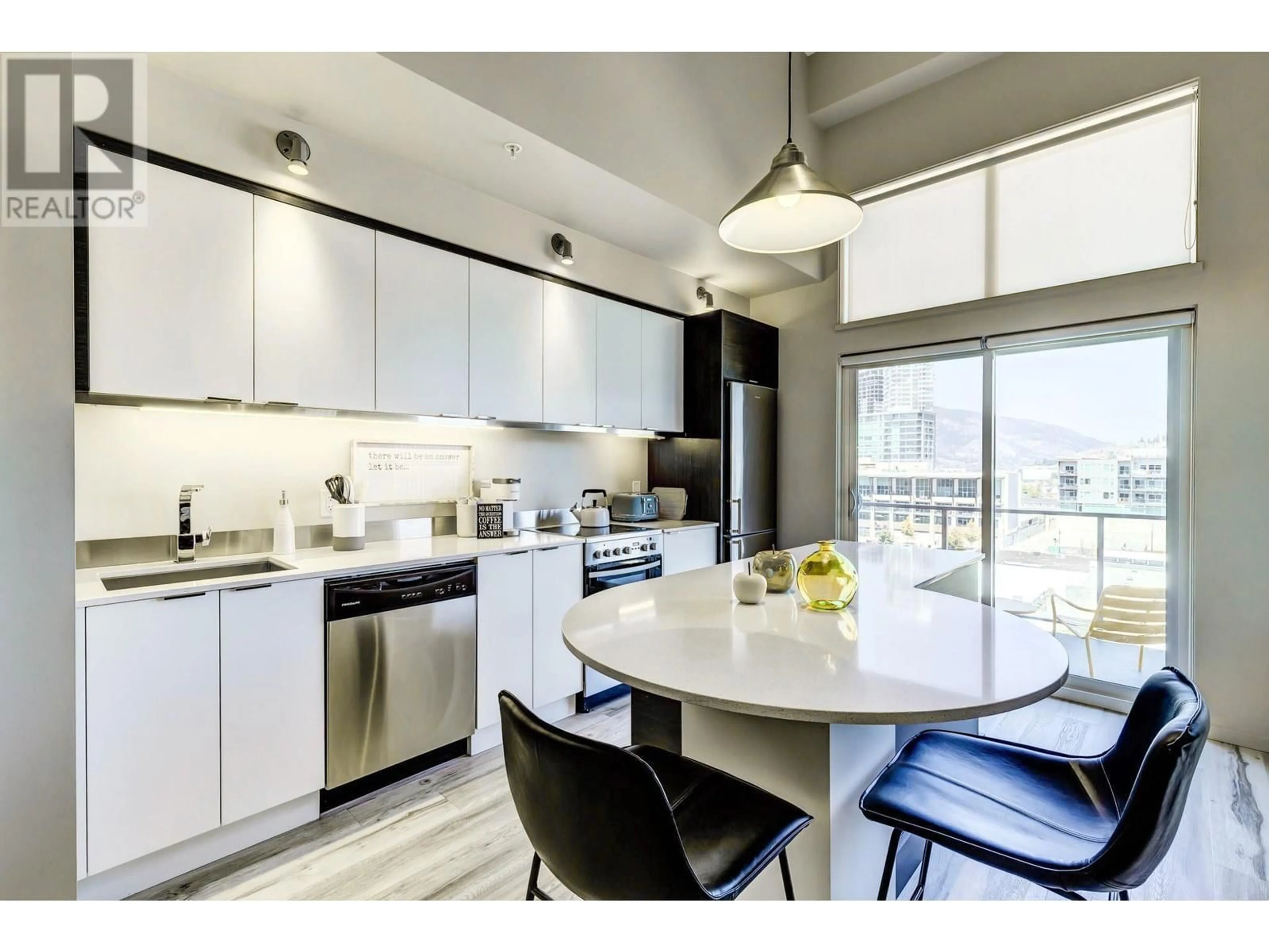 Open concept kitchen, unknown for 604 - 1350 ST PAUL STREET, Kelowna British Columbia V1Y2E1
