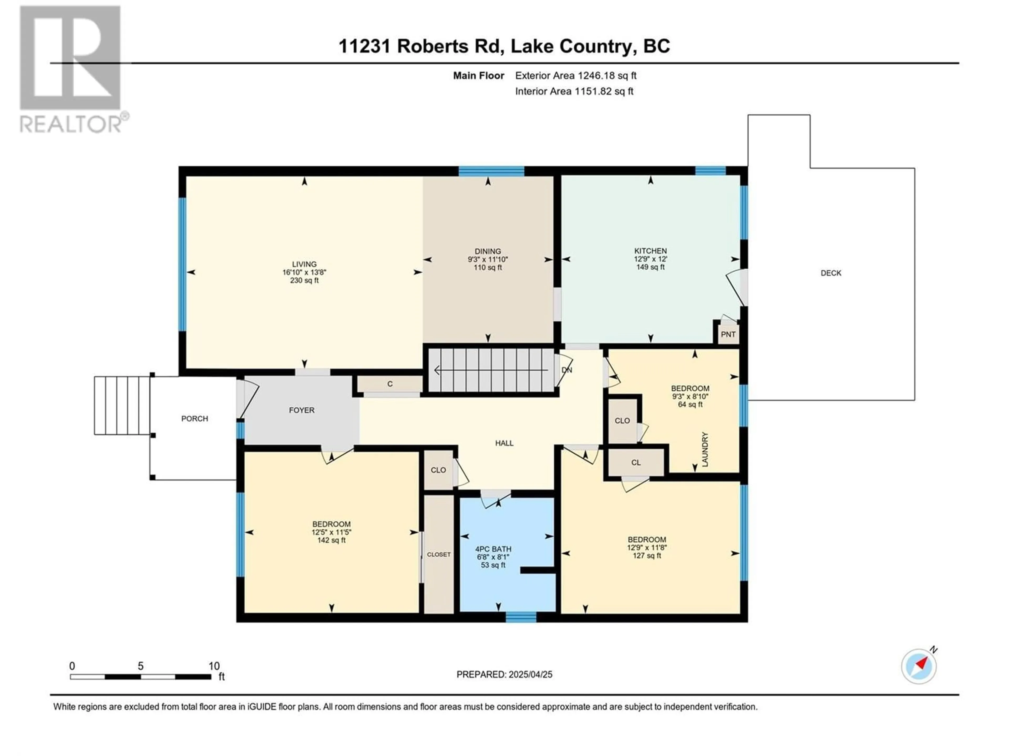 Floor plan for 11231 ROBERTS ROAD, Lake Country British Columbia V4V1L5