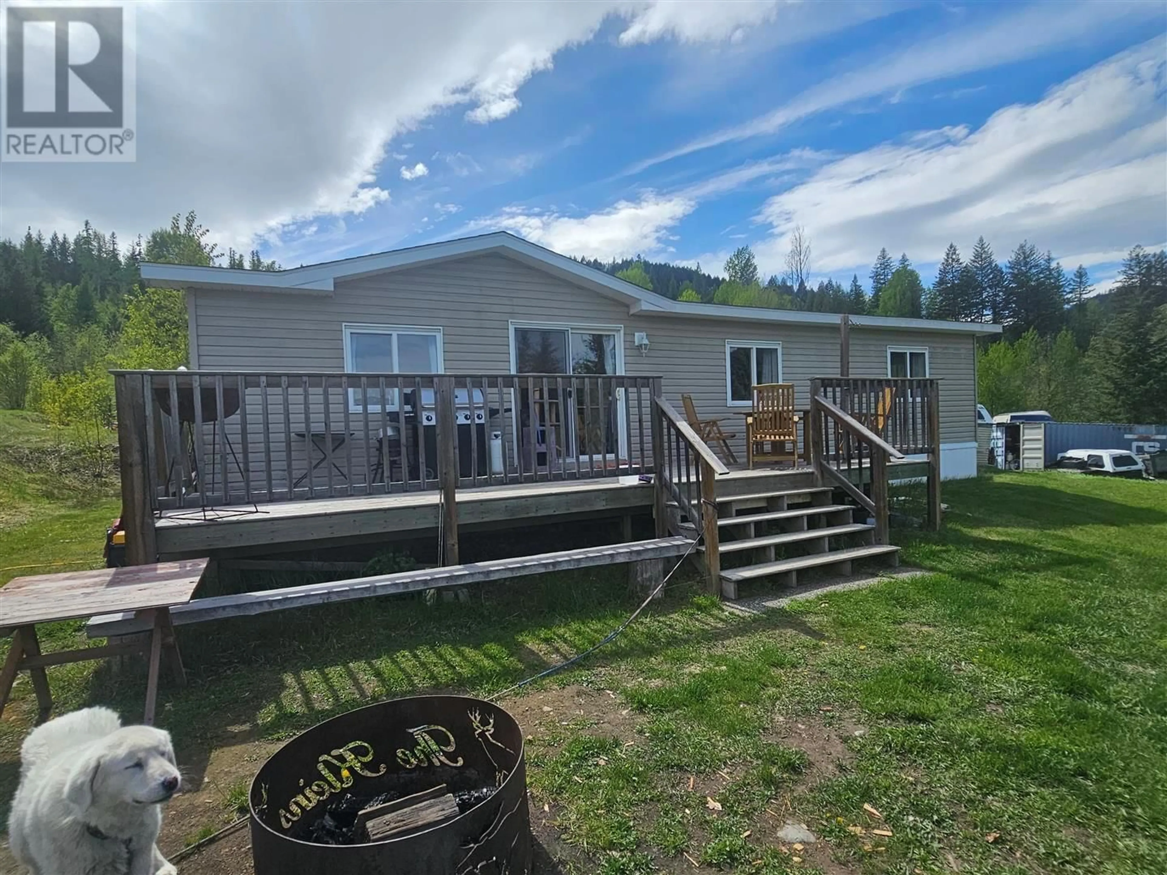 A pic from outside/outdoor area/front of a property/back of a property/a pic from drone, water/lake/river/ocean view for 1250 BROWN CREEK - EHOLT ROAD, Grand Forks British Columbia V0H1H8