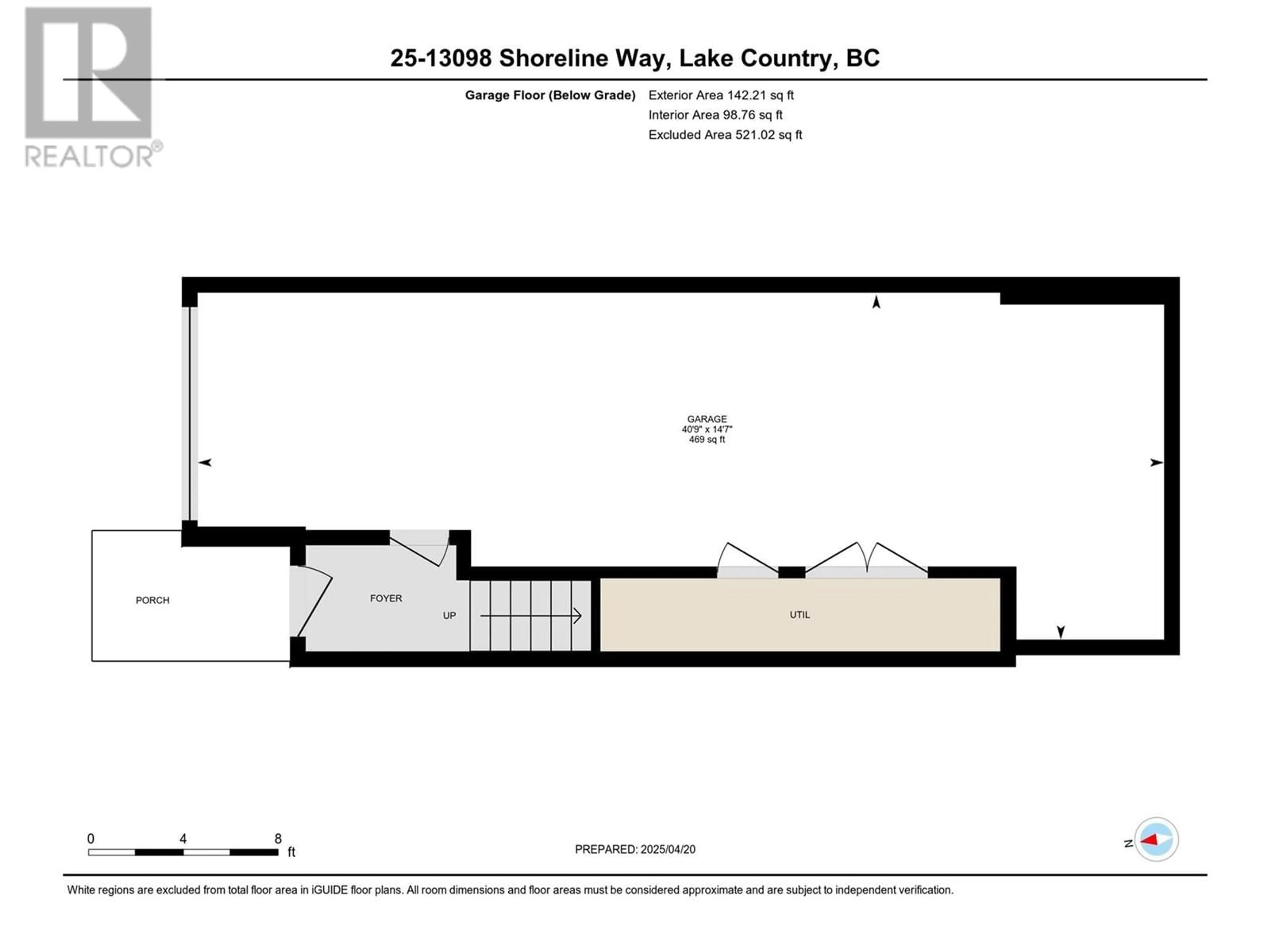 Floor plan for 25 - 13098 SHORELINE WAY, Lake Country British Columbia V4V0A8