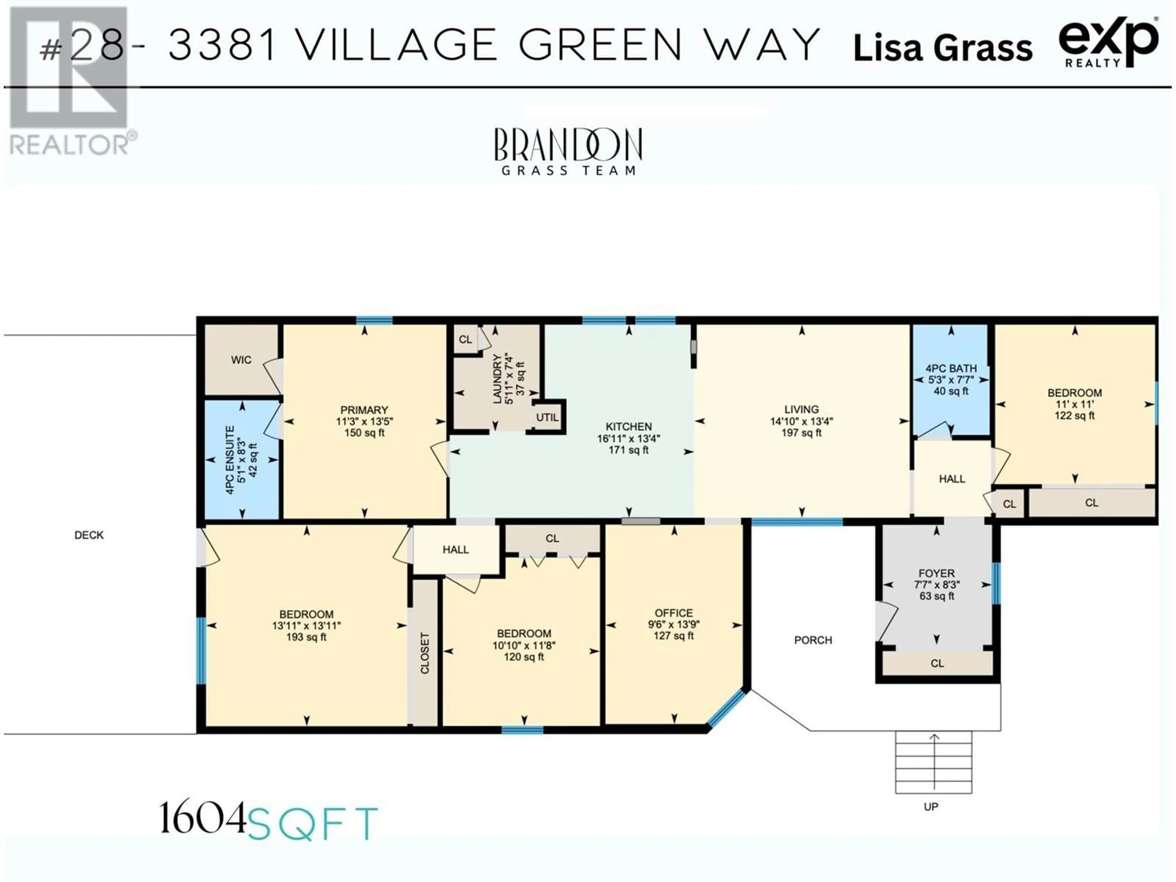 Floor plan for 28 - 3381 VILLAGE GREEN WAY, Westbank British Columbia V4T1L2