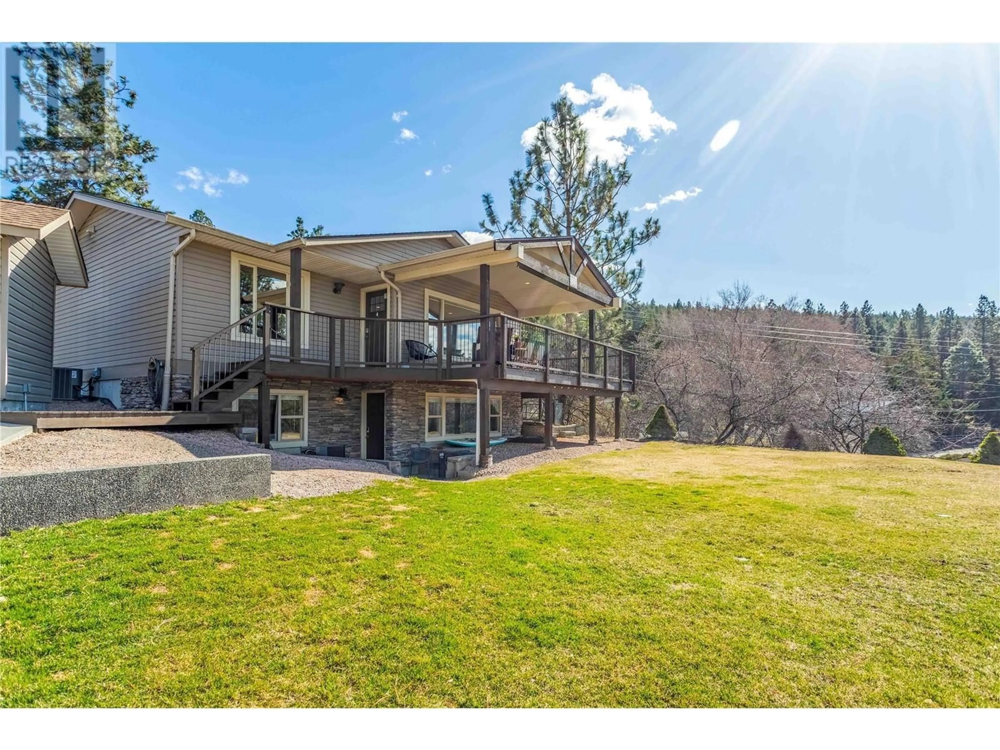 A pic from outside/outdoor area/front of a property/back of a property/a pic from drone, mountain view for 16621 MAKI ROAD, Lake Country British Columbia V4V2H2