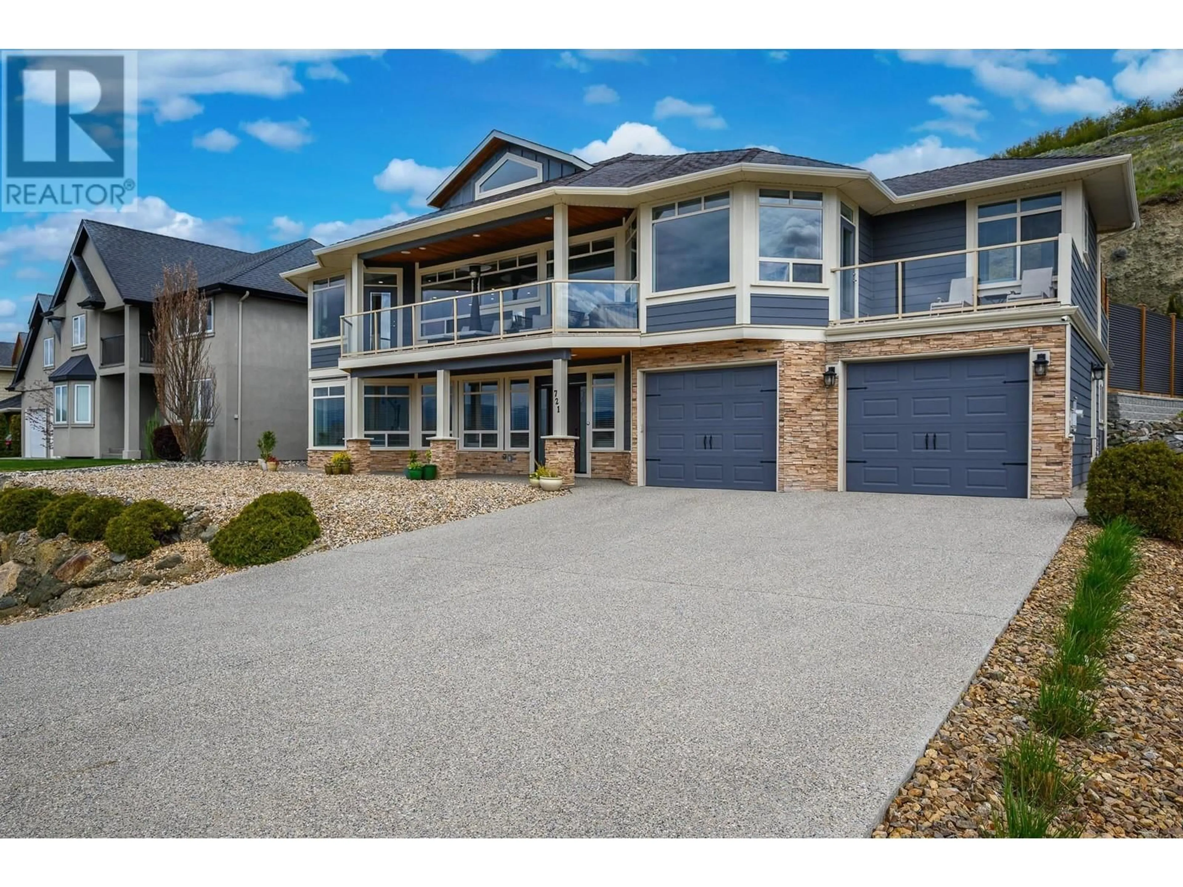 A pic from outside/outdoor area/front of a property/back of a property/a pic from drone, water/lake/river/ocean view for 721 MT IDA DRIVE, Coldstream British Columbia V1B3Z6
