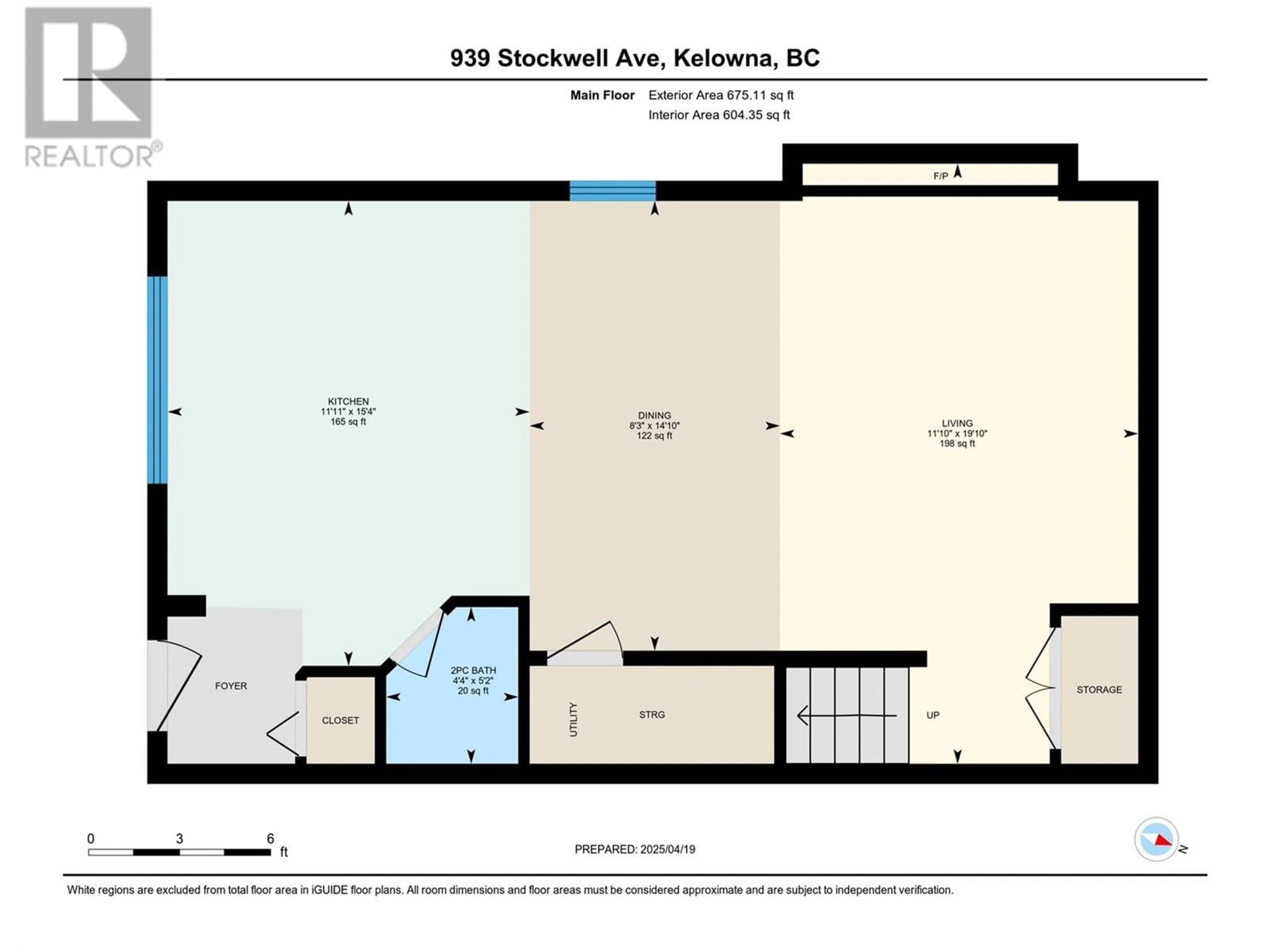 Floor plan for 939 STOCKWELL AVENUE, Kelowna British Columbia V1Y6W3