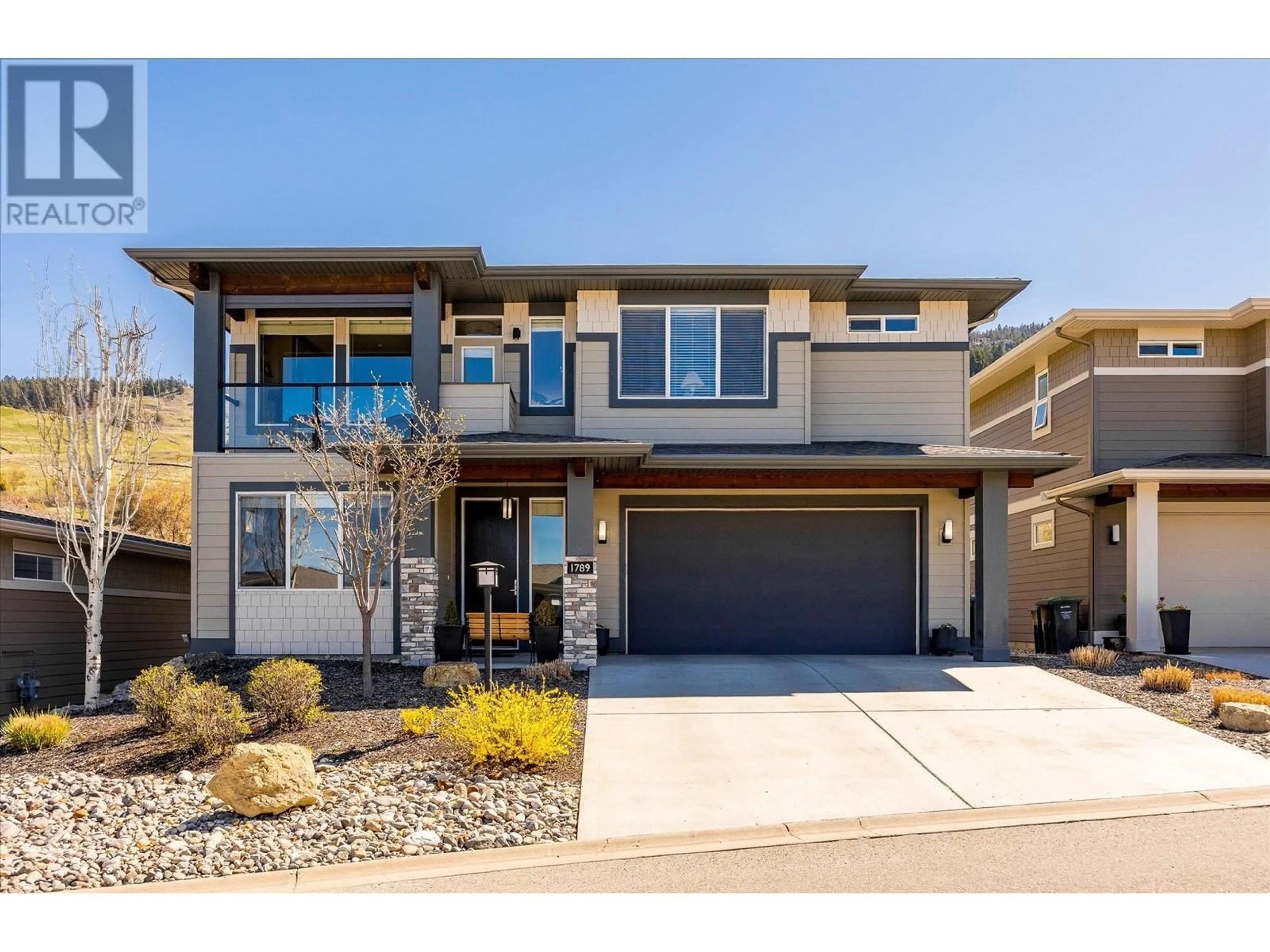 Home with brick exterior material, street for 1789 TOWER RANCH DRIVE, Kelowna British Columbia V1P1T2