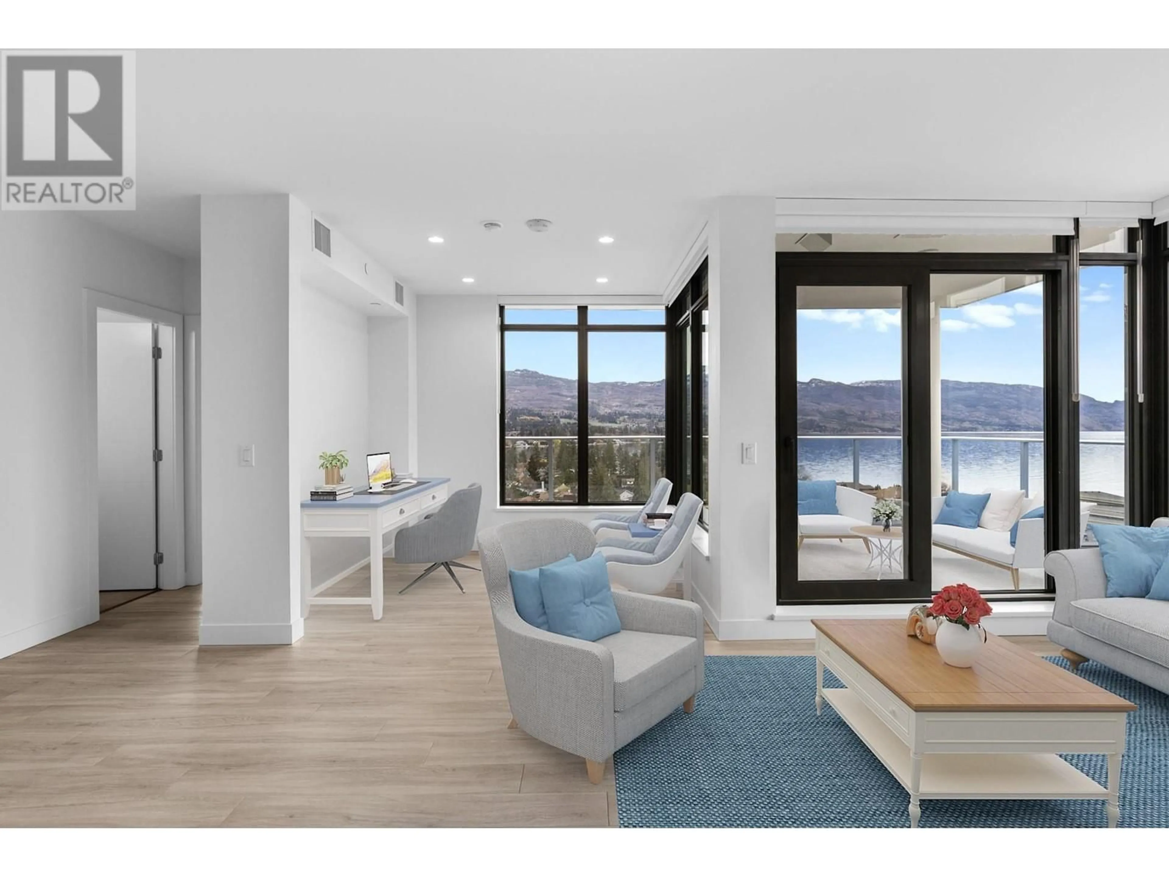 Living room with furniture, unknown for 1207 - 3699 CAPOZZI ROAD, Kelowna British Columbia V1W0G3