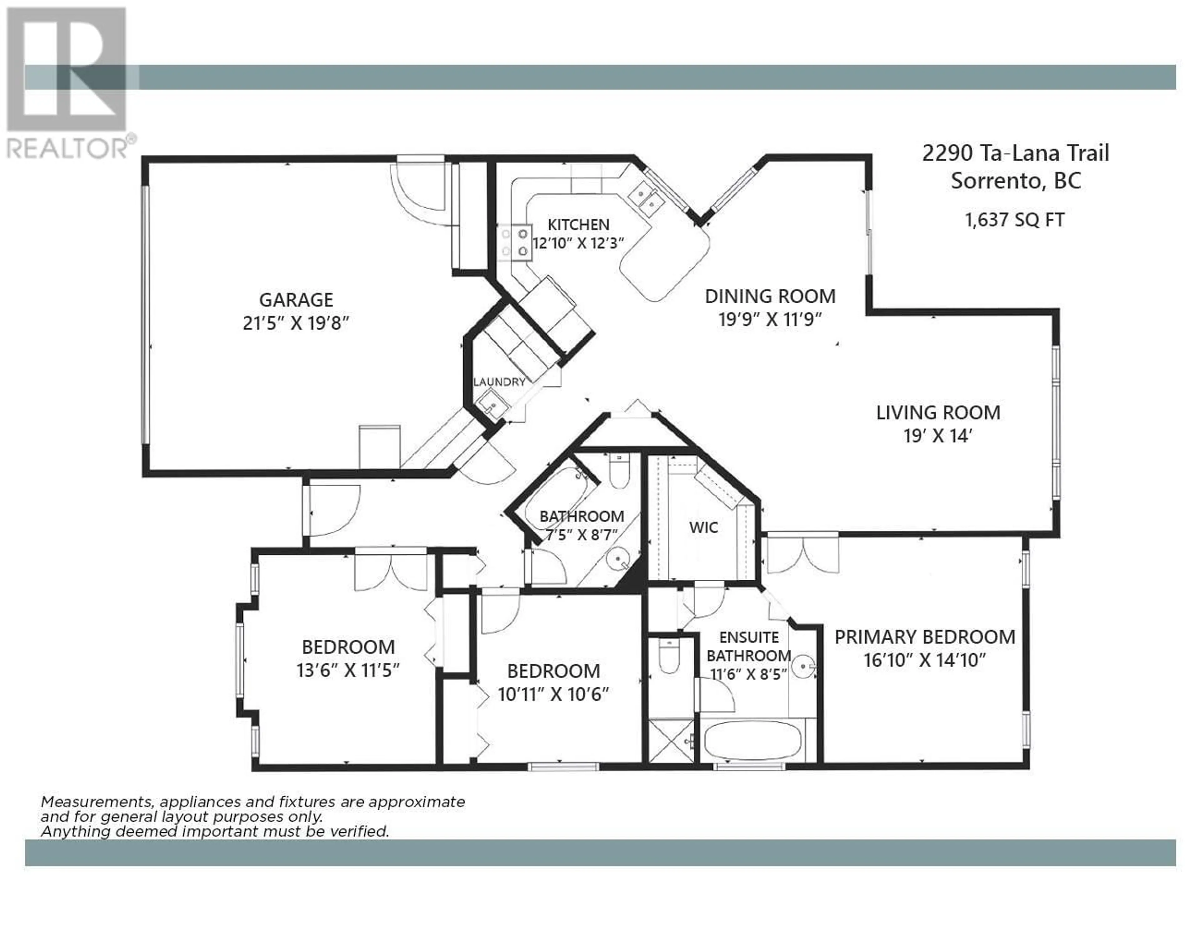Floor plan for 2290 TA LANA TRAIL, Sorrento British Columbia V0E2W2