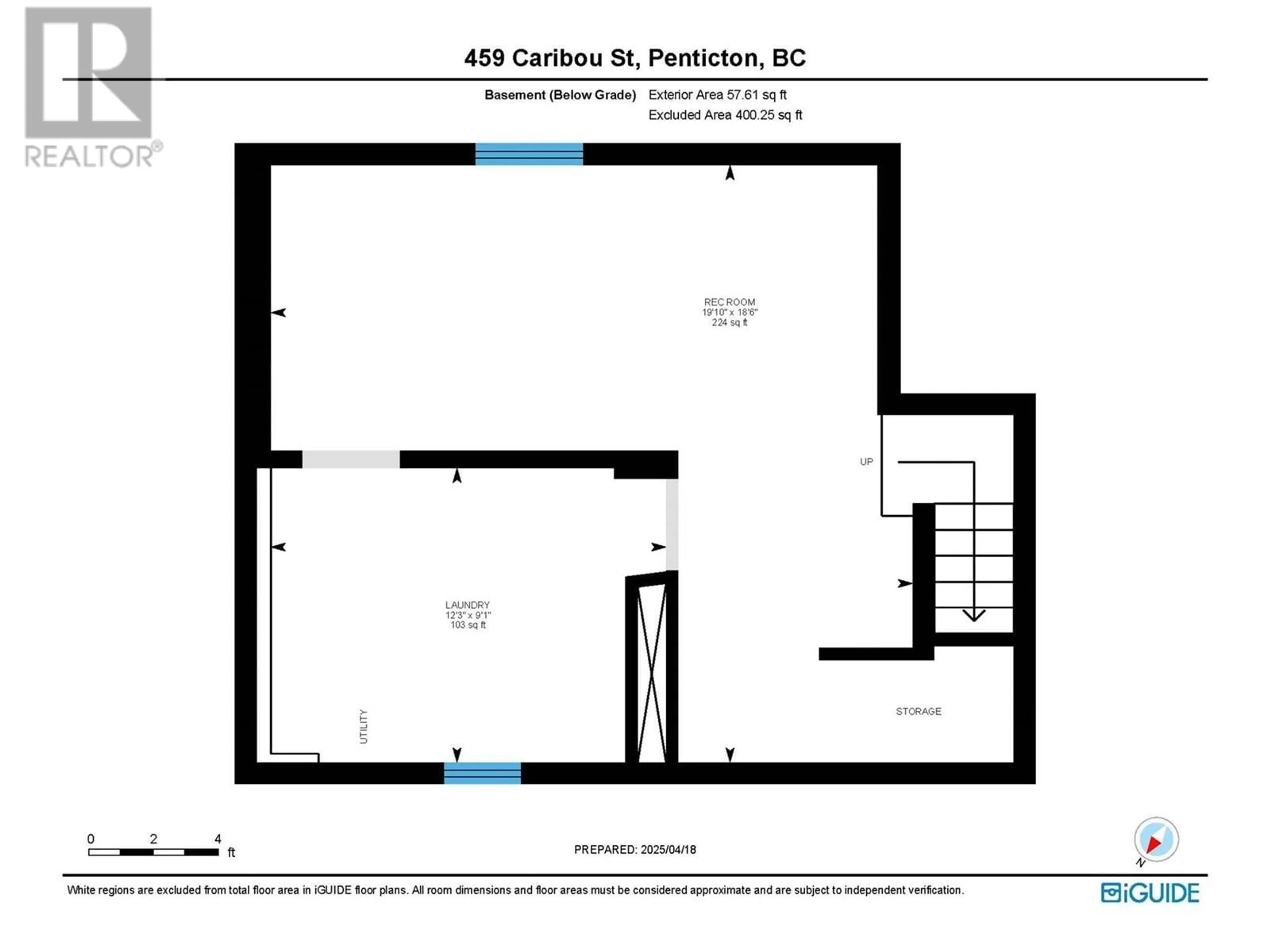 Floor plan for 459 CARIBOU STREET, Penticton British Columbia V2A5W5