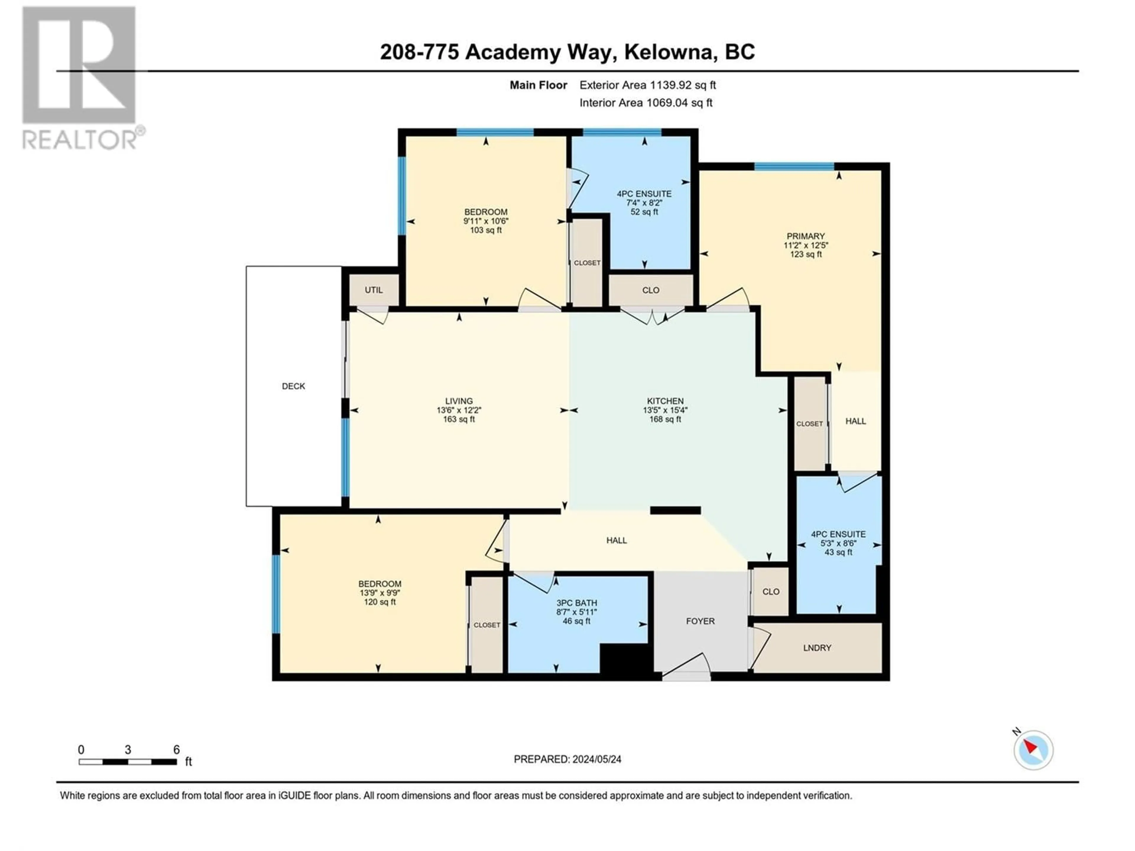 Floor plan for 208 - 775 ACADEMY WAY, Kelowna British Columbia V1V0A5