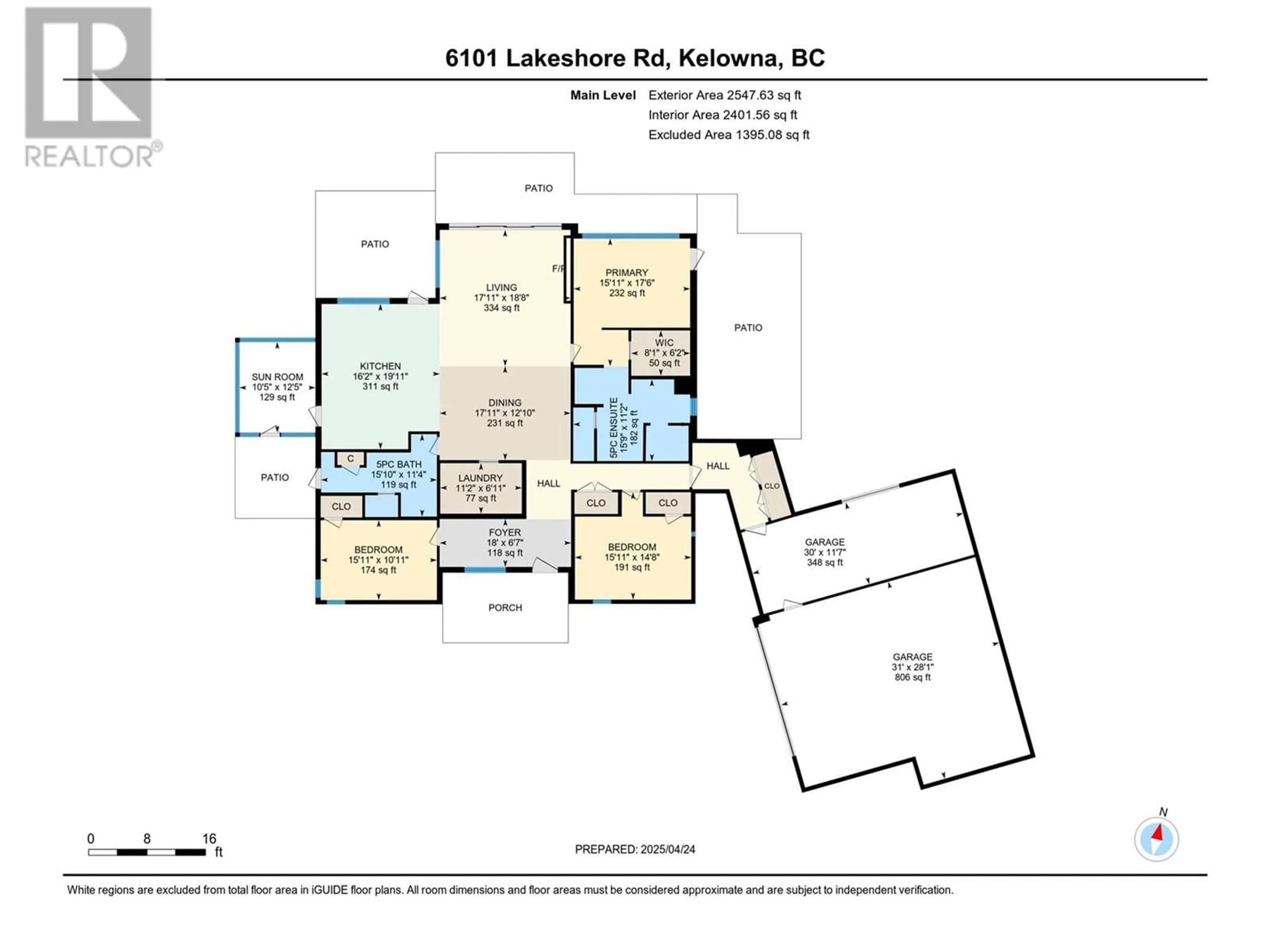 Floor plan for 6101 LAKESHORE ROAD, Kelowna British Columbia V1W4J5