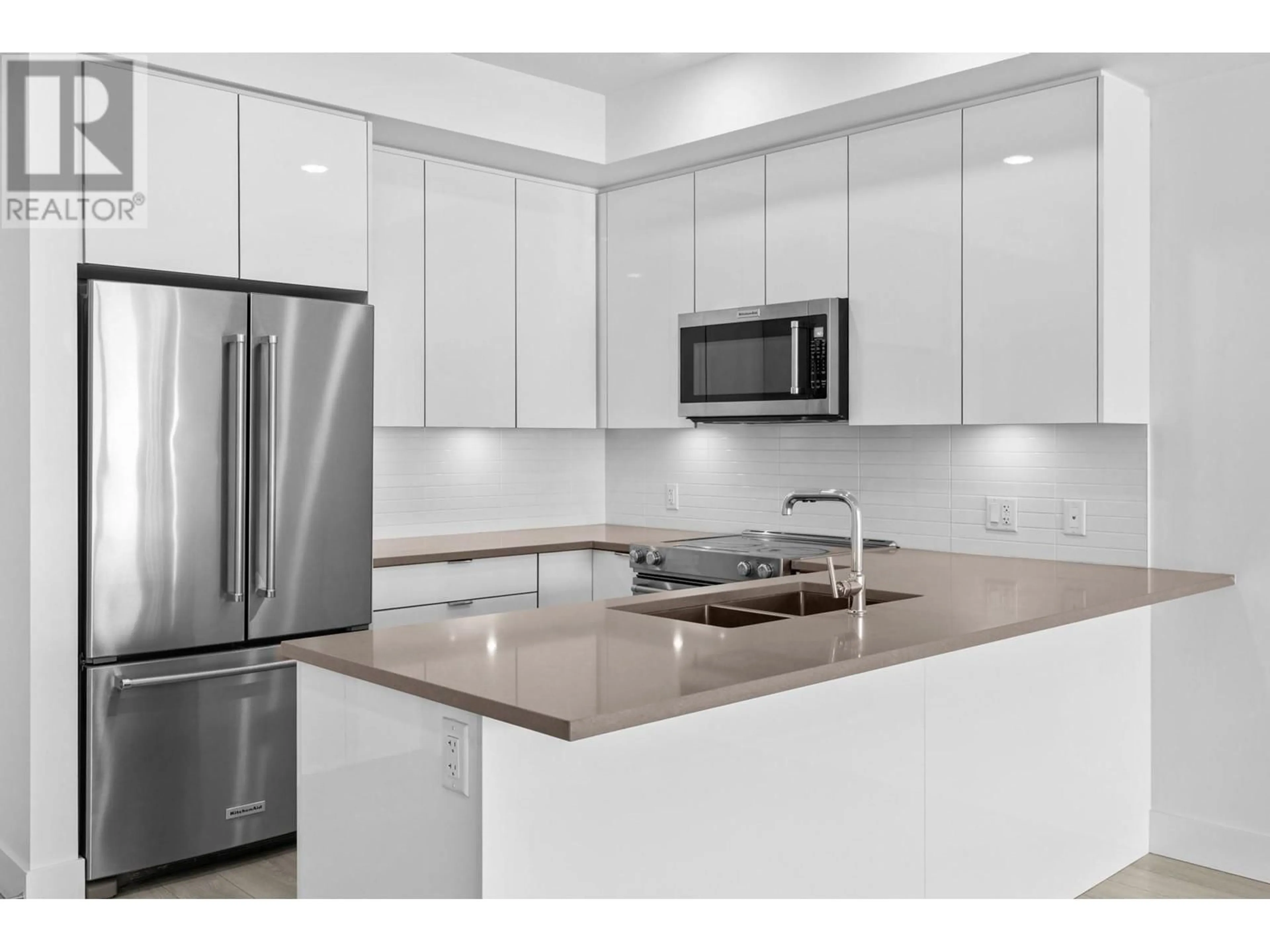Standard kitchen, ceramic/tile floor for 602 - 1232 ELLIS STREET, Kelowna British Columbia V1Y0J6