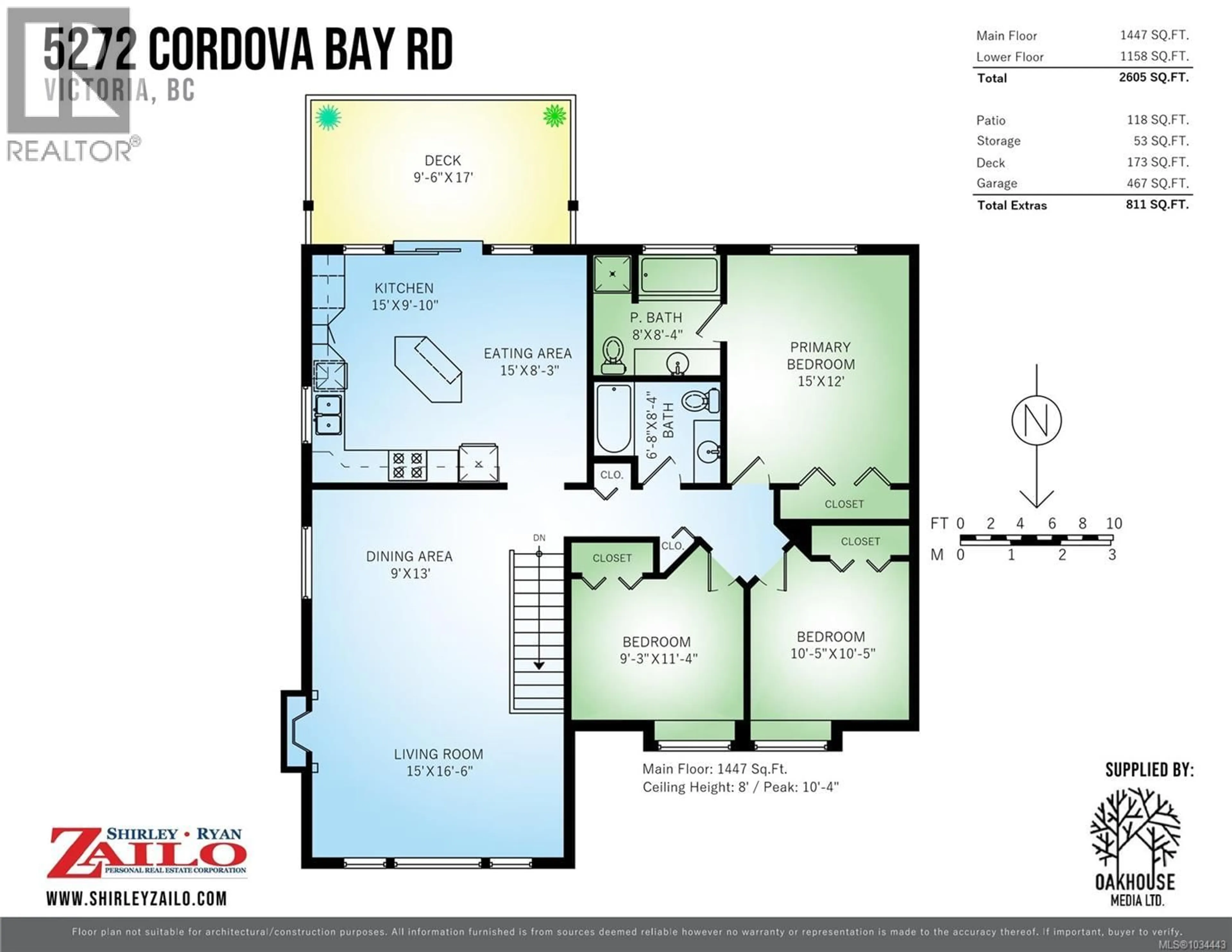 Floor plan for 5272 CORDOVA BAY ROAD, Saanich British Columbia V8Y2L4