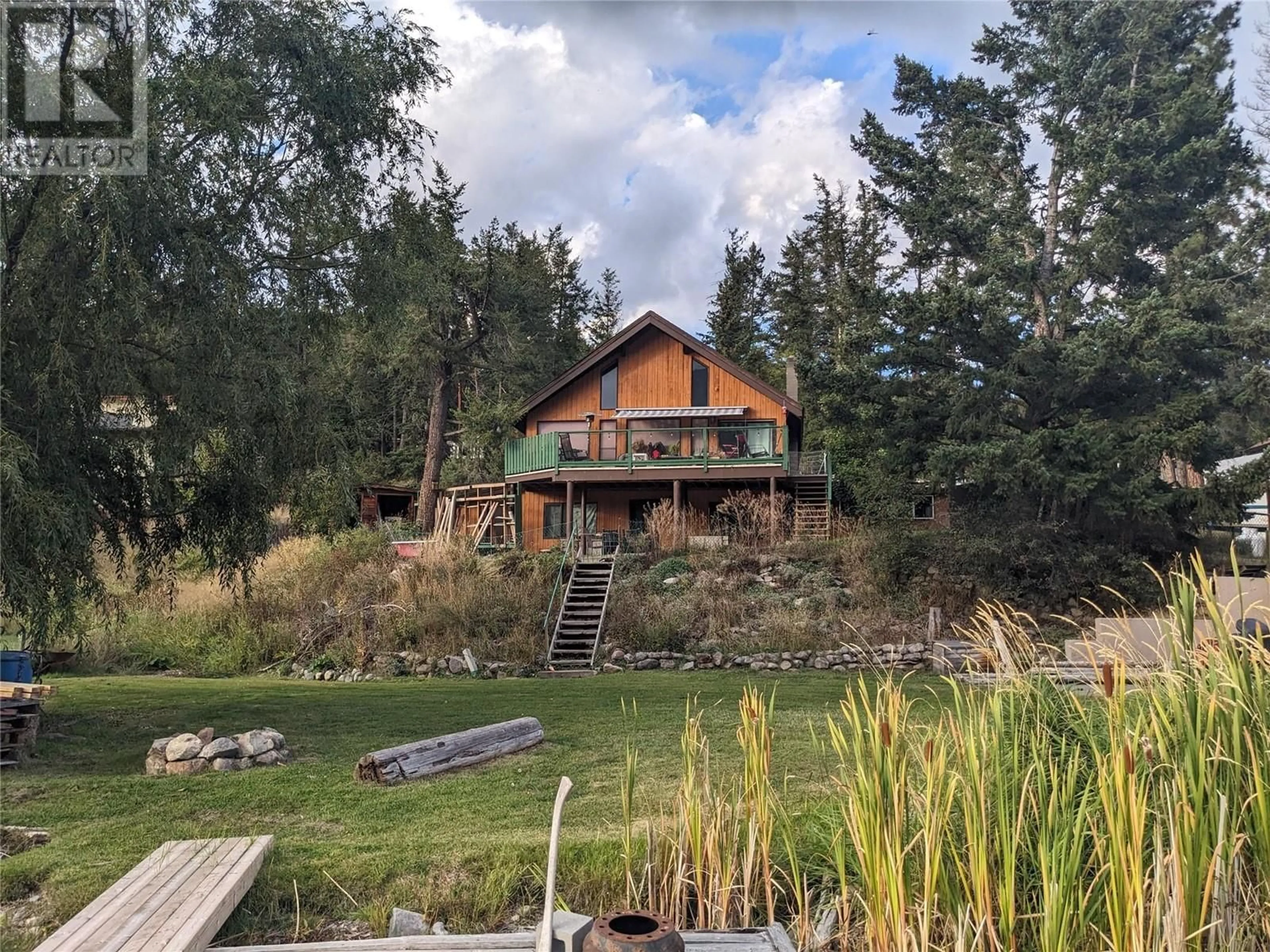 A pic from outside/outdoor area/front of a property/back of a property/a pic from drone, water/lake/river/ocean view for 2376 OJIBWAY ROAD, Kamloops British Columbia V2H1T7