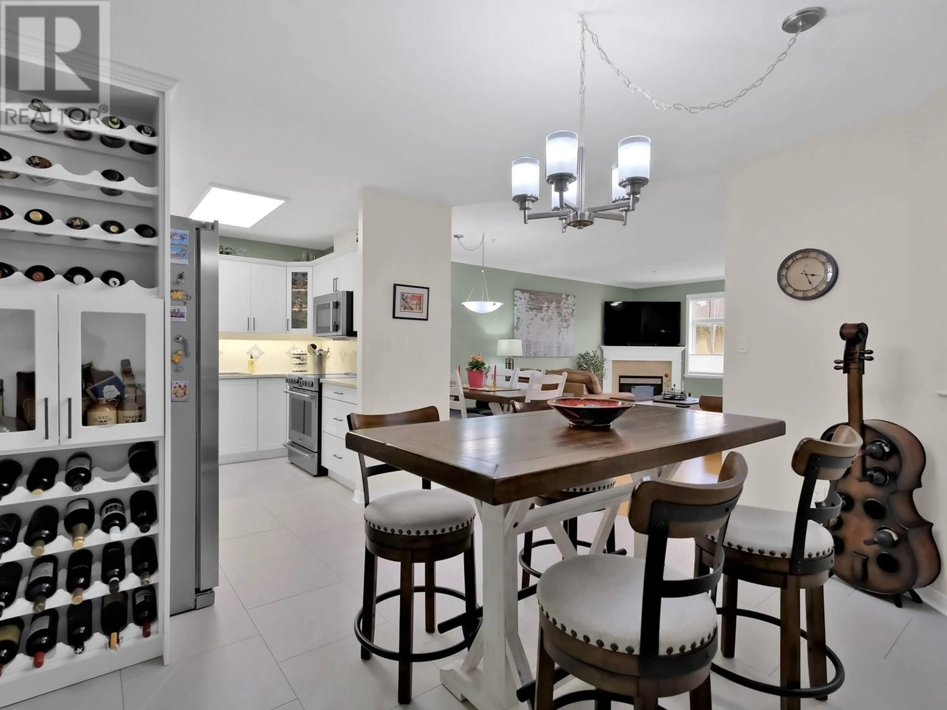 Contemporary kitchen, ceramic/tile floor for 205 - 305 WHITMAN ROAD, Kelowna British Columbia V1V2P3