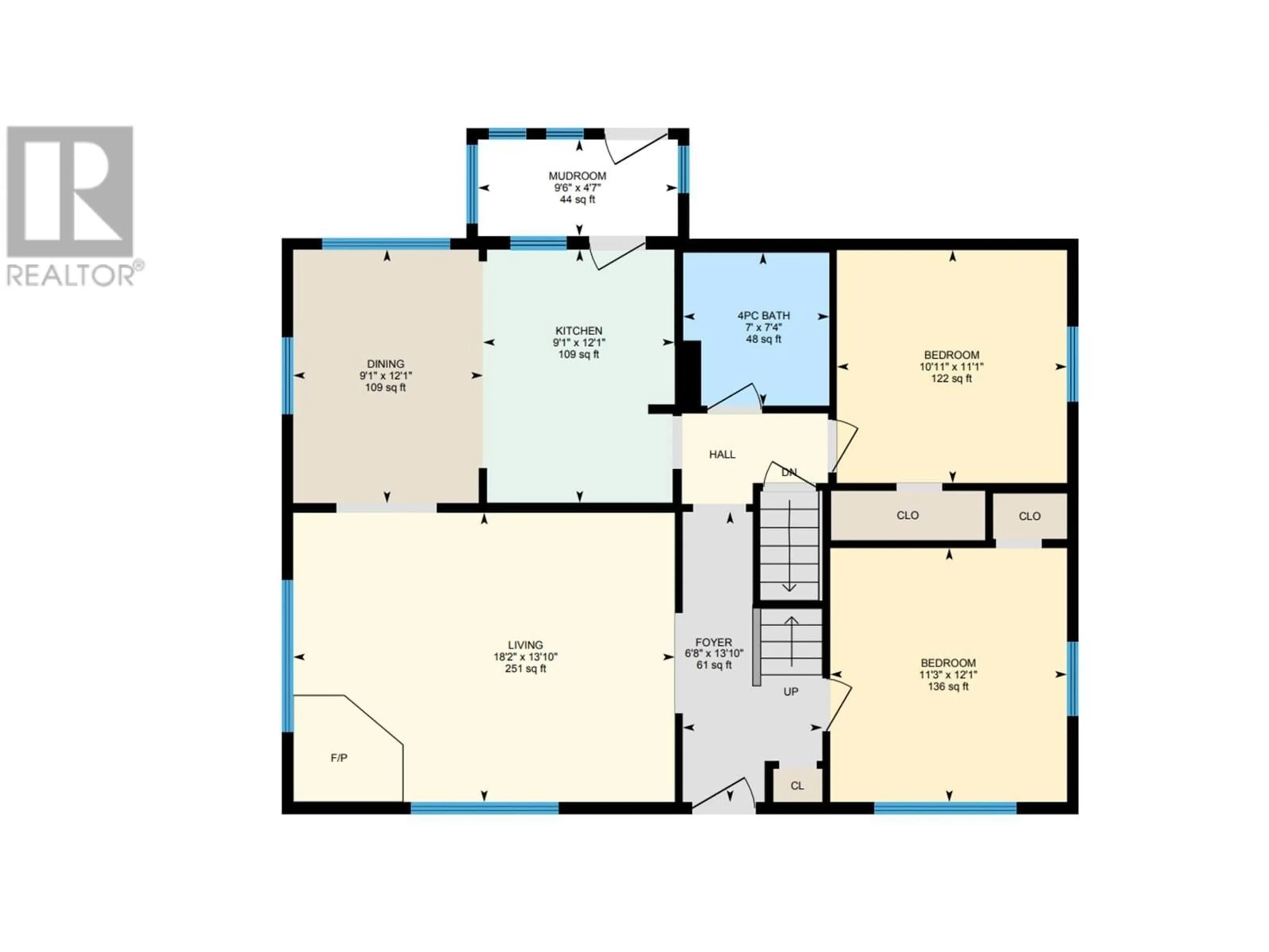 Floor plan for 110 8 STREET NORTHEAST, Salmon Arm British Columbia V1E1G9