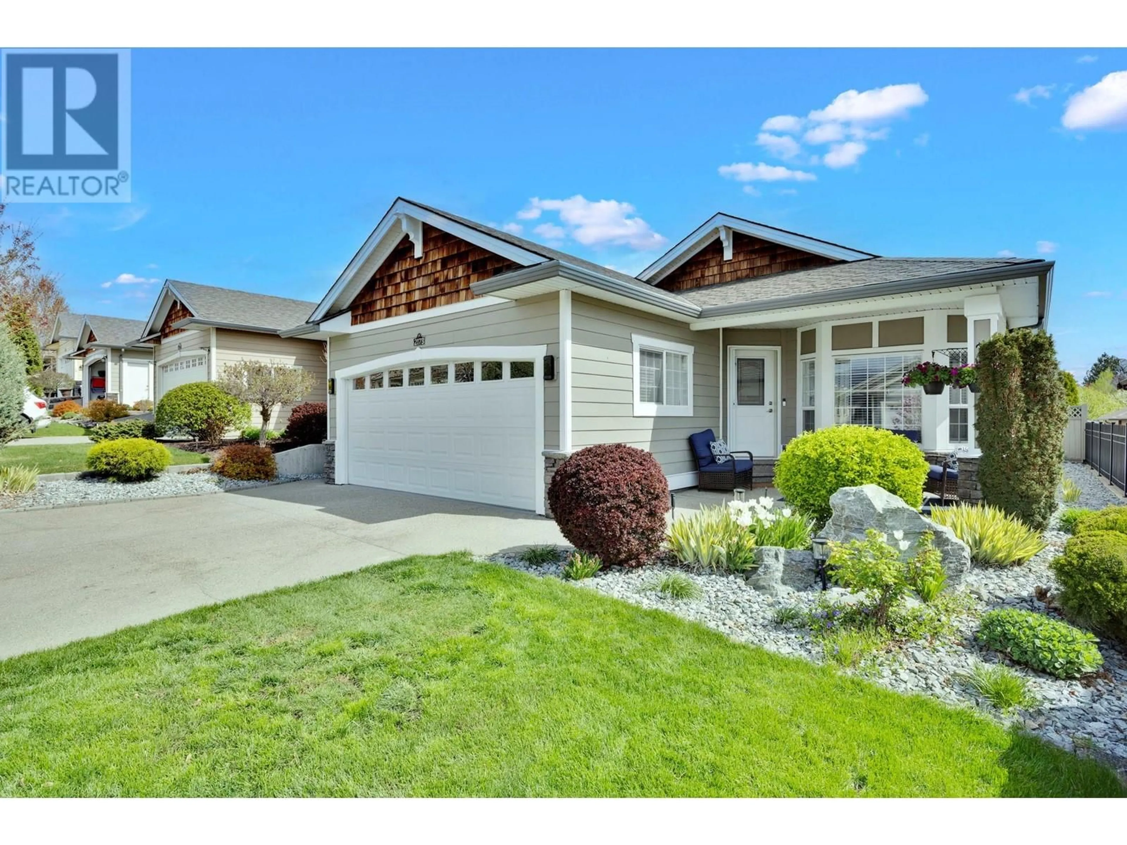 Home with vinyl exterior material, street for 2173 MIMOSA DRIVE, West Kelowna British Columbia V4T3A5