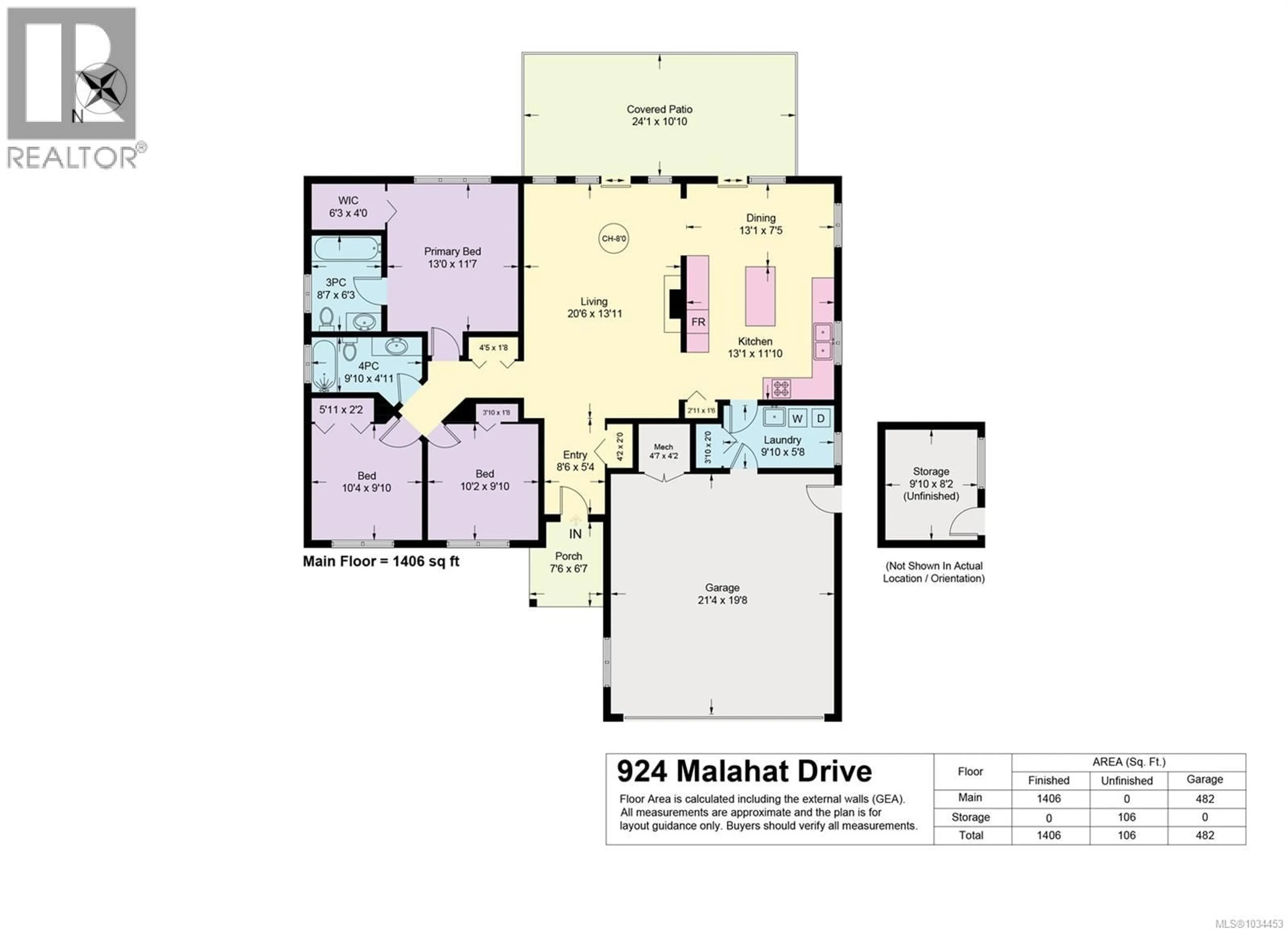Floor plan for 924 MALAHAT DRIVE, Courtenay British Columbia V9N9E3