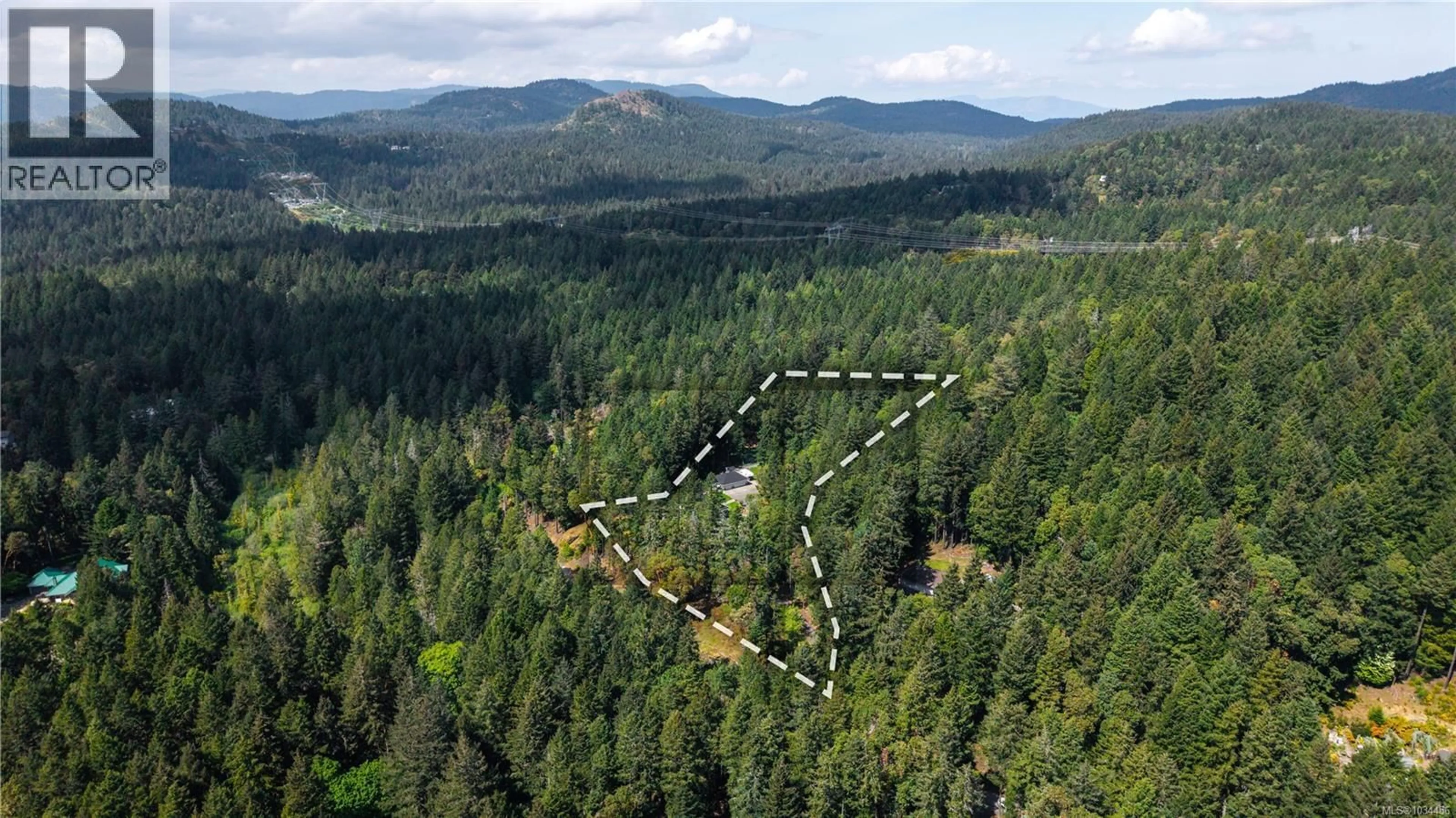A pic from outside/outdoor area/front of a property/back of a property/a pic from drone, forest/trees view for 636 STEWART MOUNTAIN ROAD, Highlands British Columbia V9B6J8