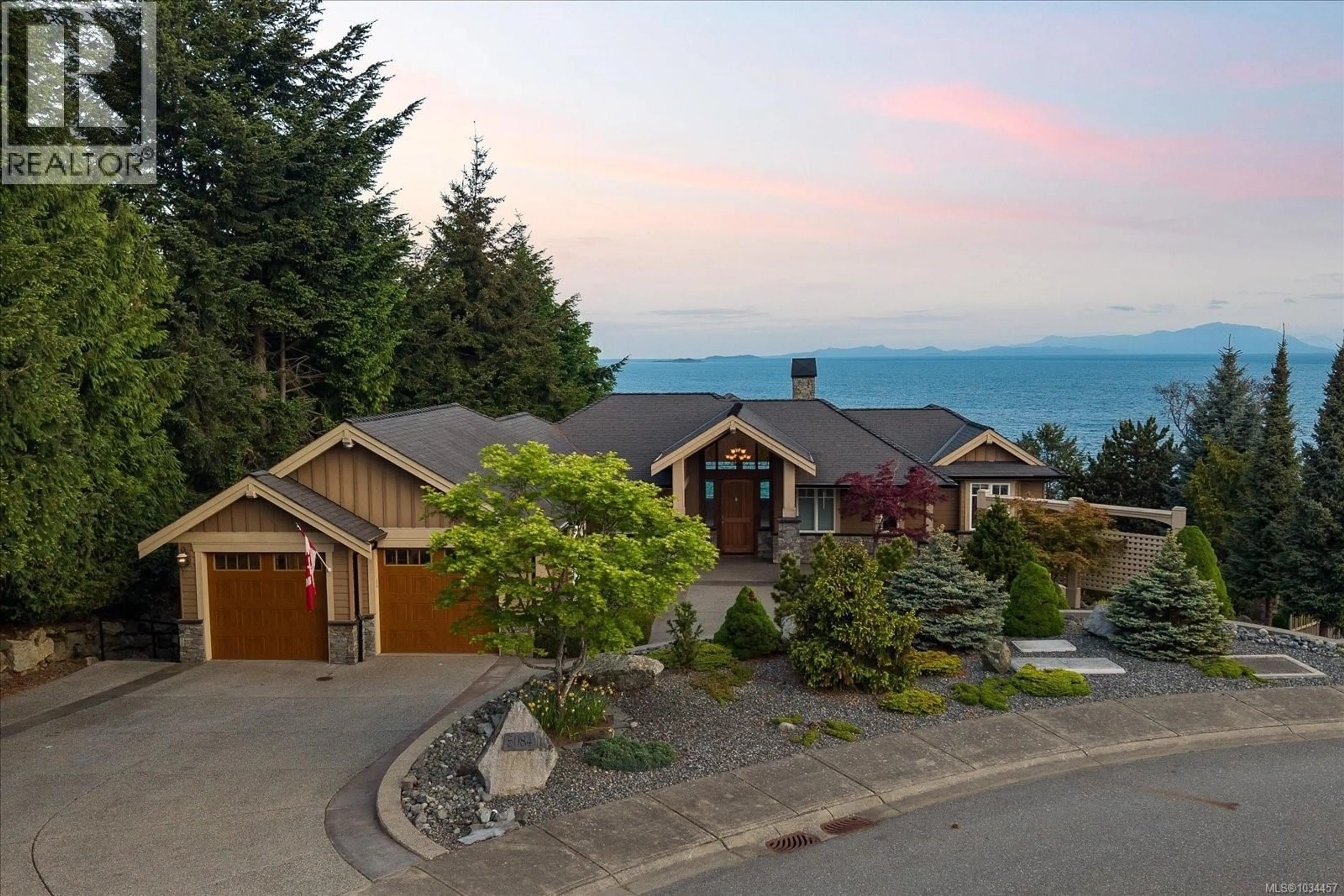 A pic from outside/outdoor area/front of a property/back of a property/a pic from drone, water/lake/river/ocean view for 5084 BANNING COURT, Nanaimo British Columbia V9V0A2