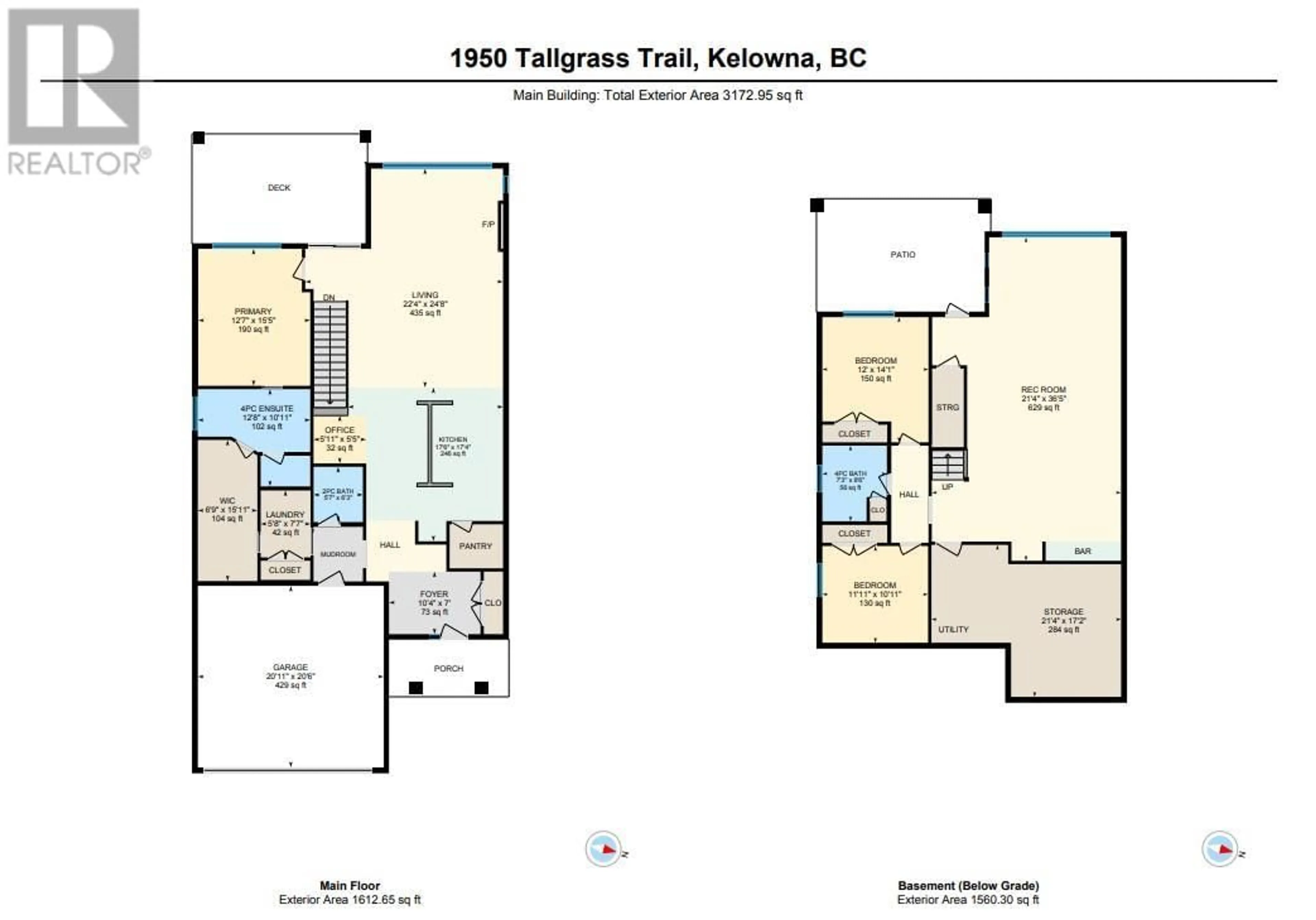 Floor plan for 1950 TALLGRASS TRAIL, Kelowna British Columbia V1P1T7