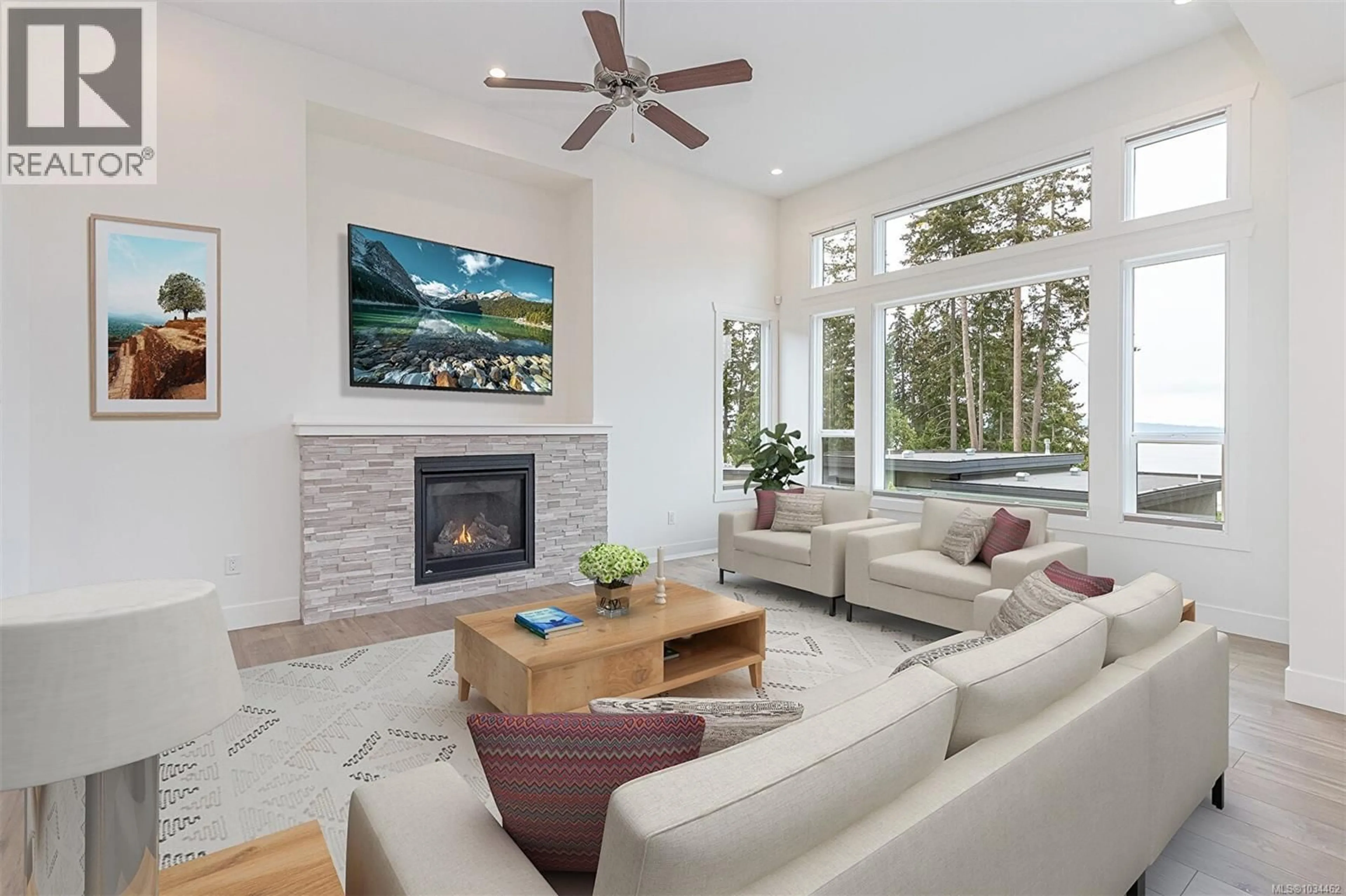 Living room with furniture, ceramic/tile floor for 4230 SKYE ROAD, Saltair British Columbia V9G1Y5