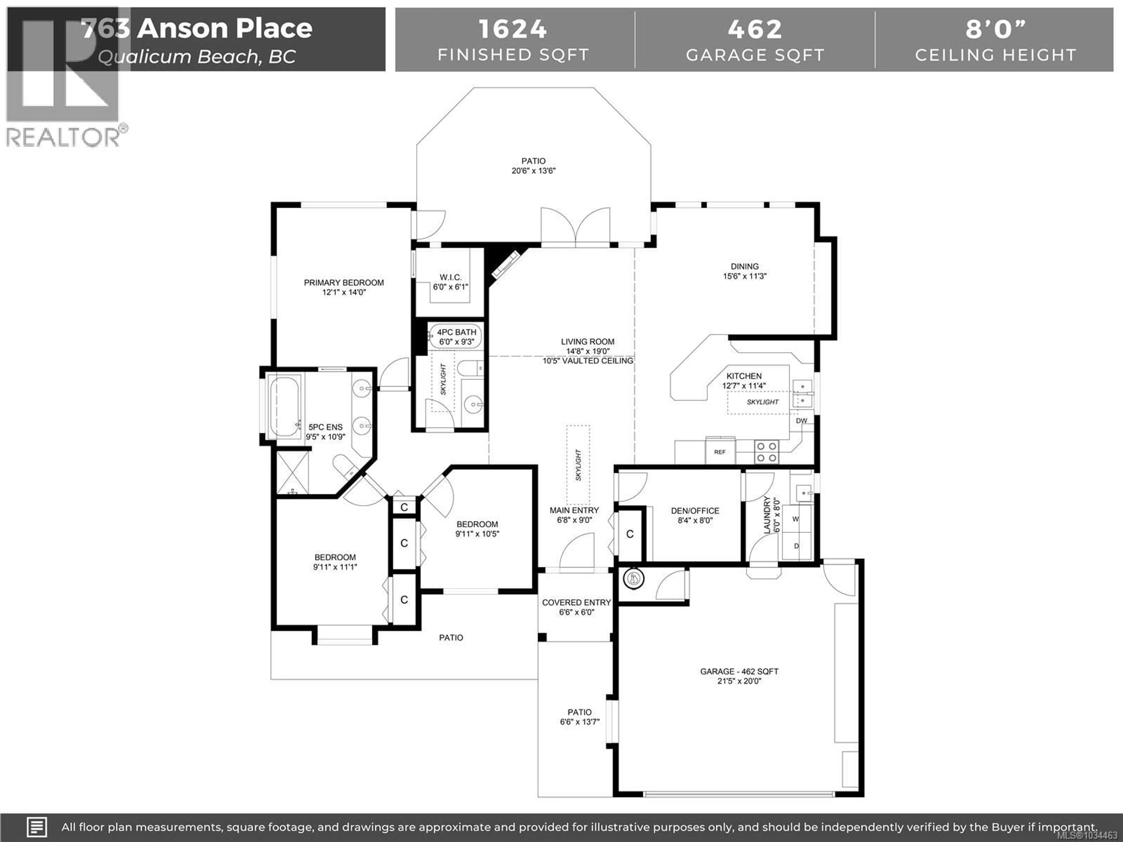 Floor plan for 763 ANSON PLACE, Qualicum Beach British Columbia V9K2J4