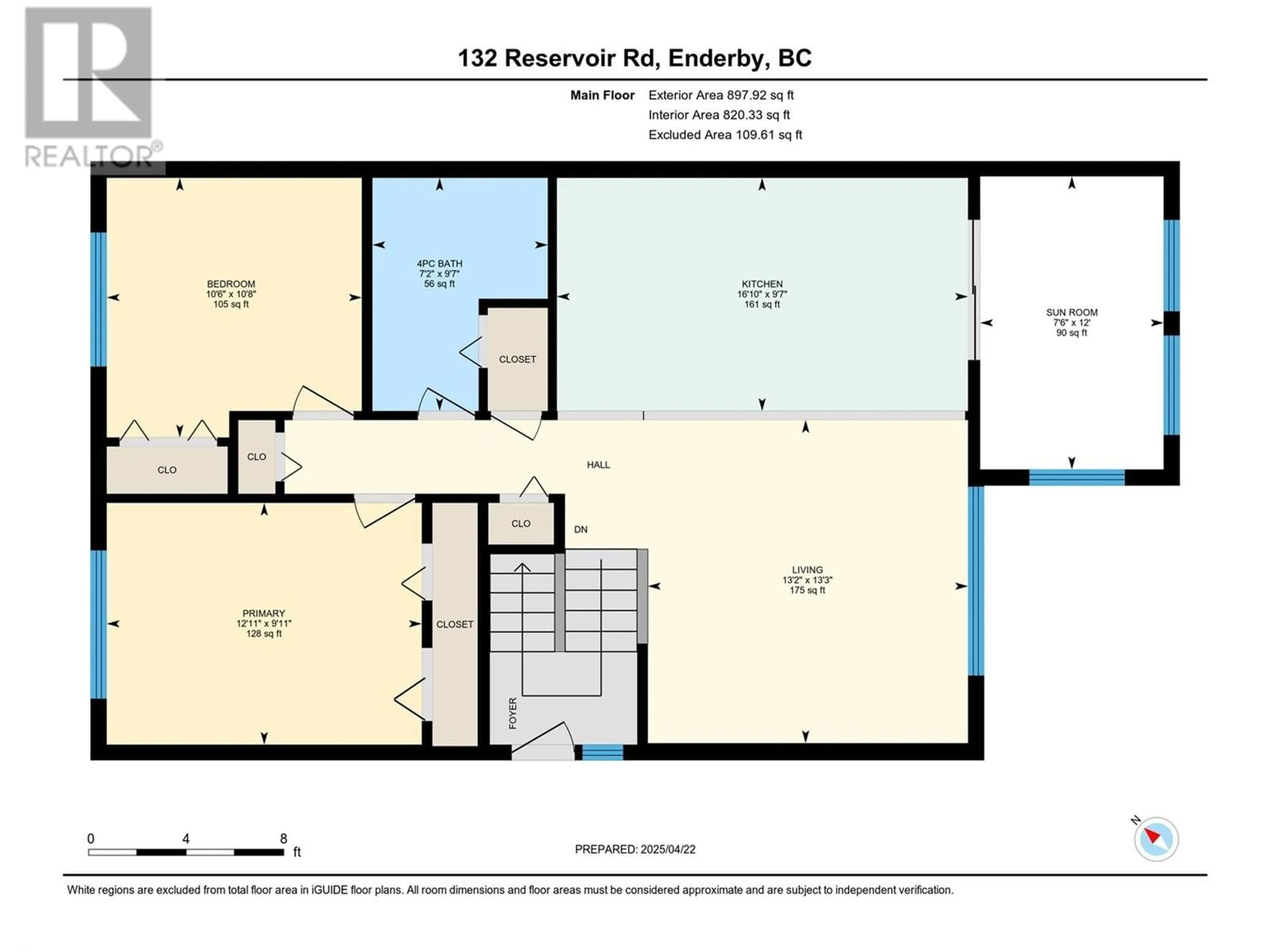 Floor plan for 132 RESERVOIR ROAD, Enderby British Columbia V0E1V1