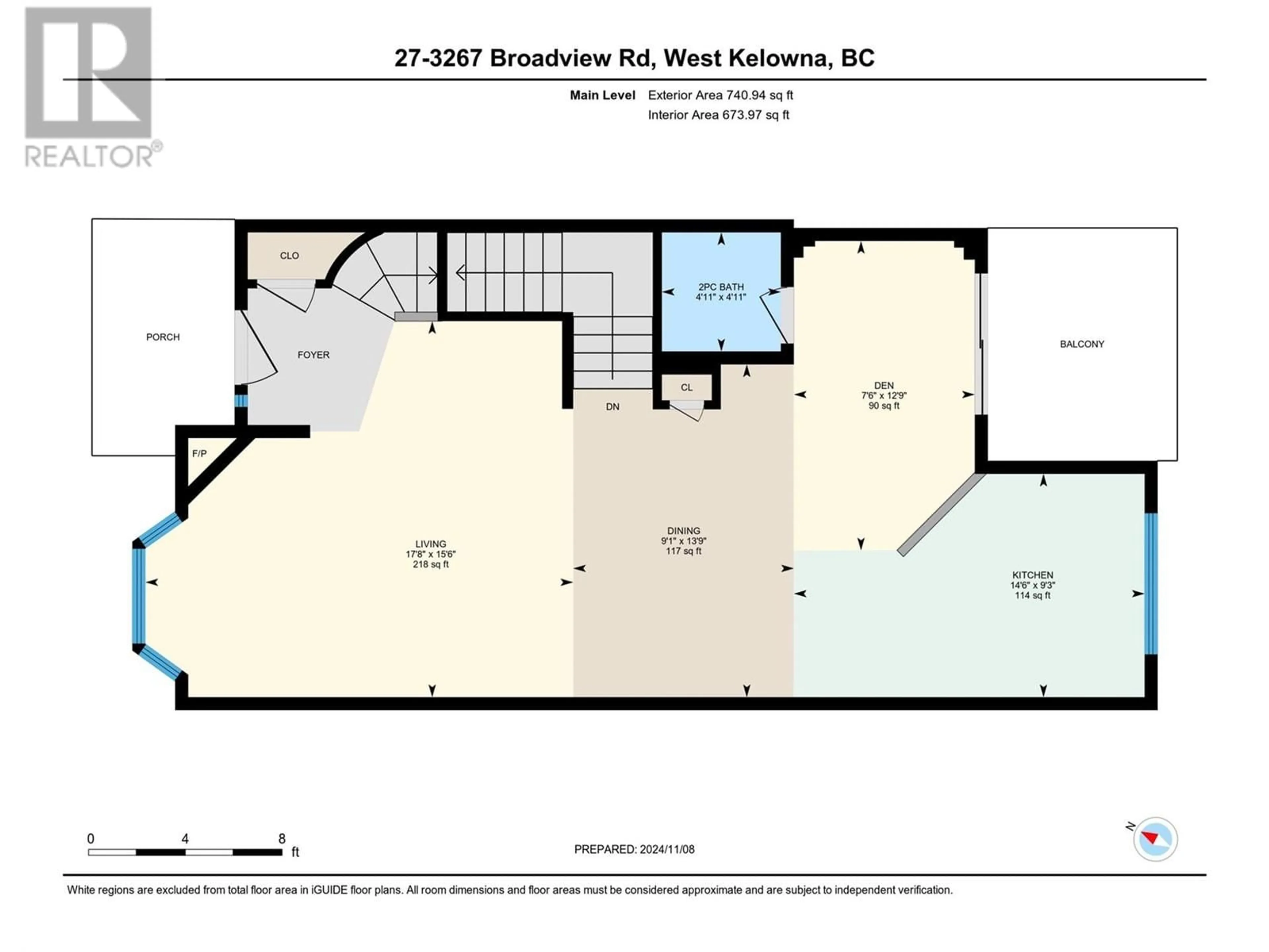 Floor plan for 27 - 3267 BROADVIEW ROAD, West Kelowna British Columbia V4T3C8
