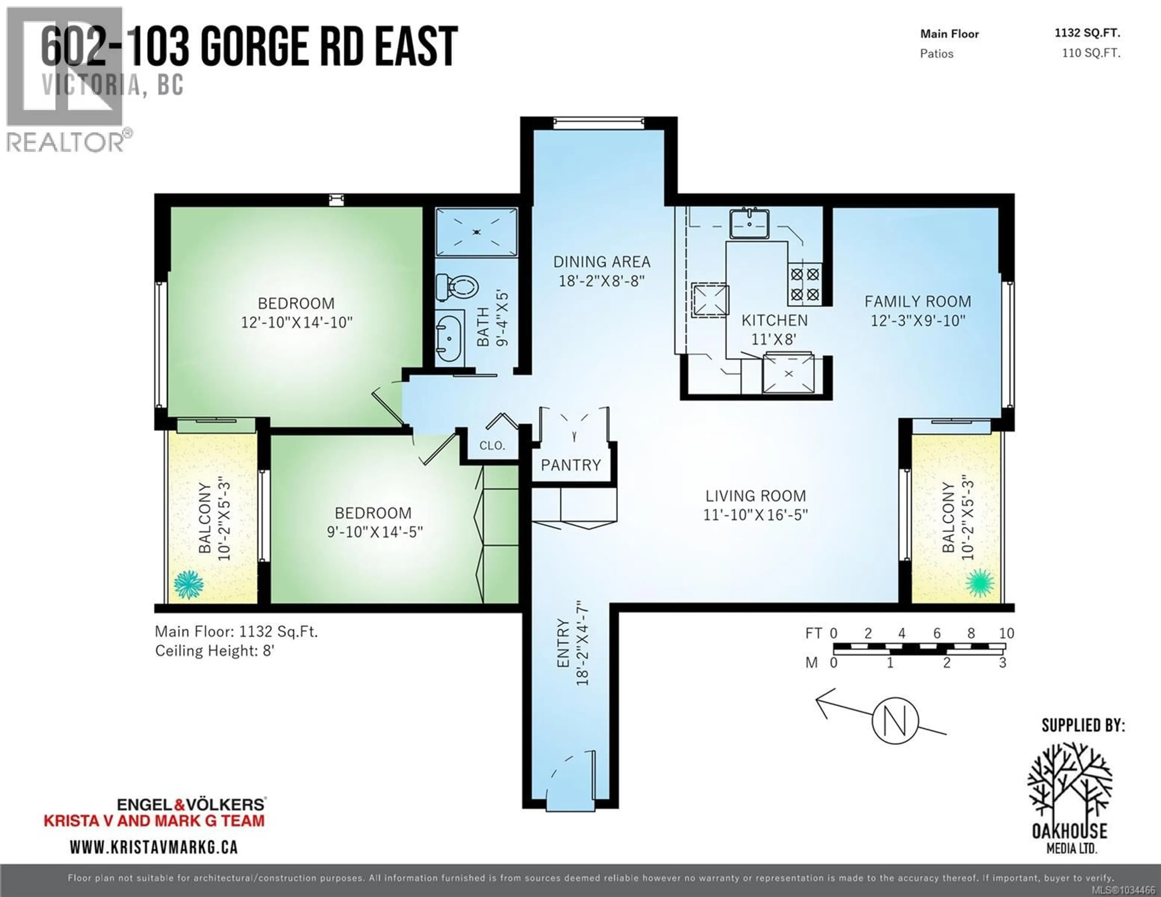 Floor plan for 602 - 103 GORGE ROAD EAST, Victoria British Columbia V9A6Z2