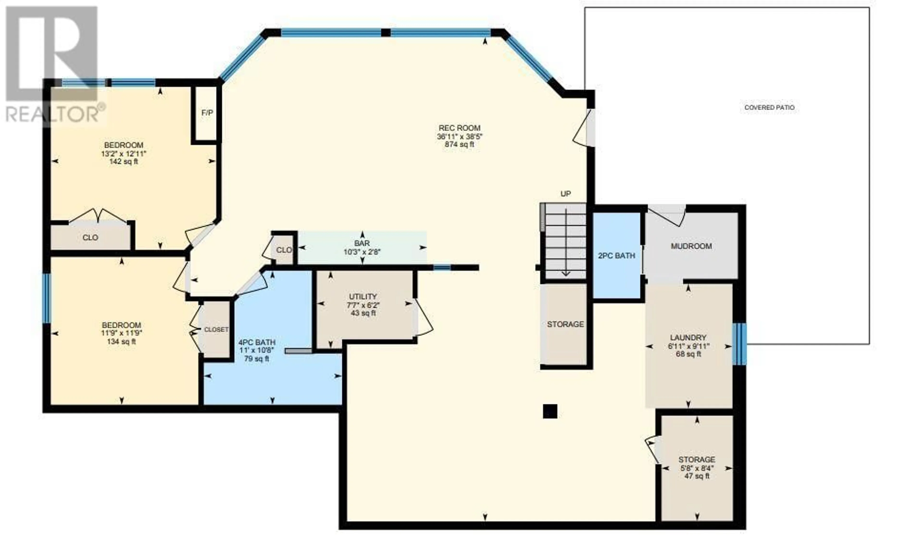 Floor plan for 5538 LAKESHORE ROAD, Kelowna British Columbia V1W4J4