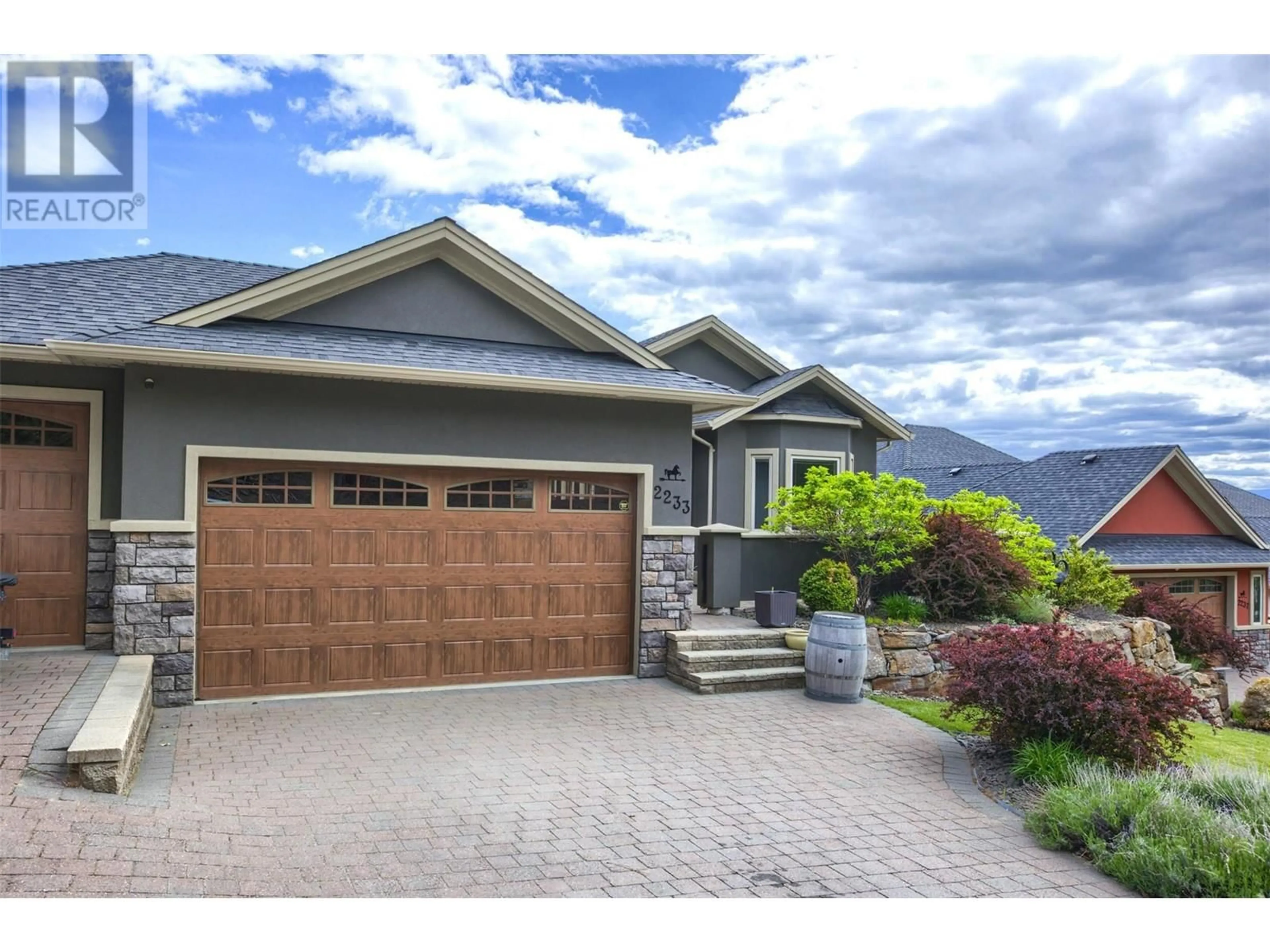 Home with vinyl exterior material, street for 2233 HIHANNAH DRIVE, West Kelowna British Columbia V4T3C9