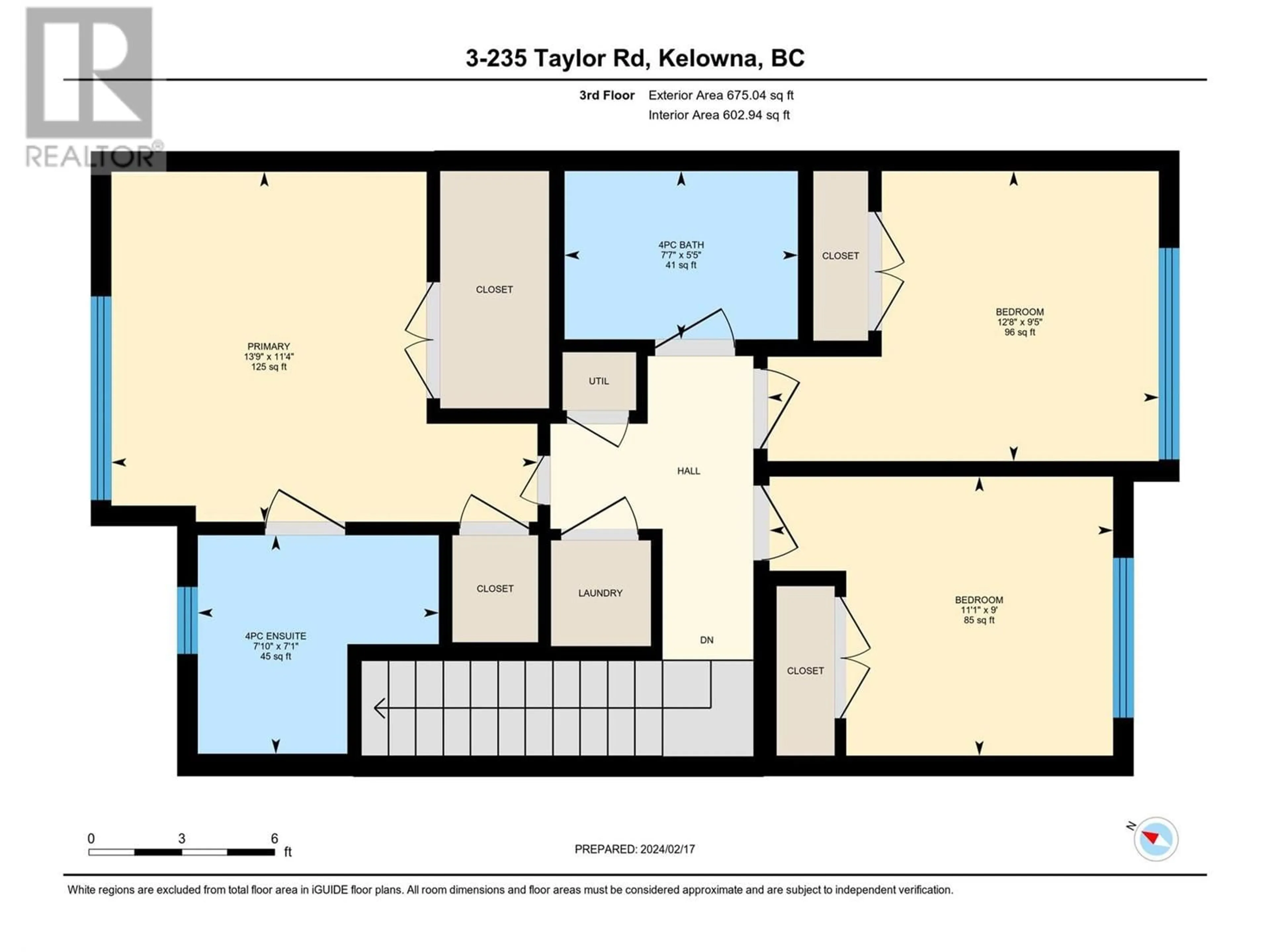 Floor plan for 8 - 235 TAYLOR ROAD, Kelowna British Columbia V1X4G1