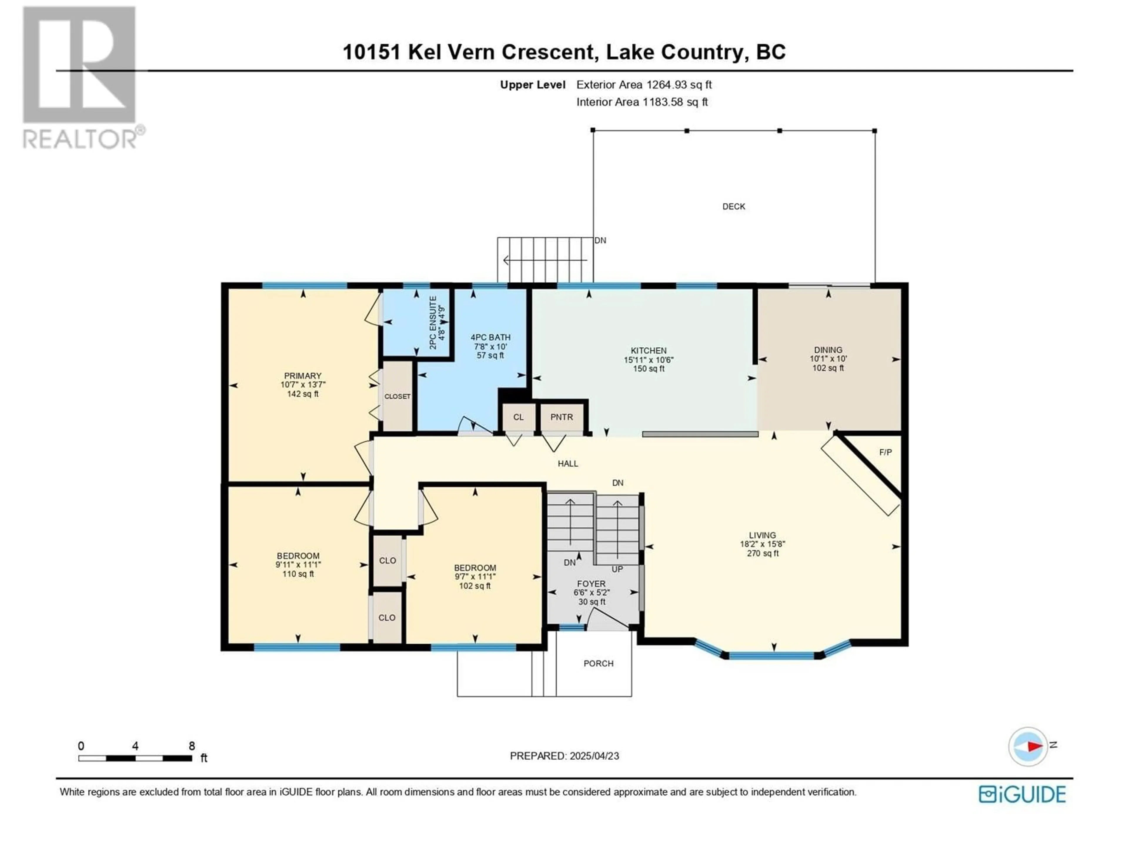 Floor plan for 10151 KEL VERN CRESCENT, Lake Country British Columbia V4V1L3