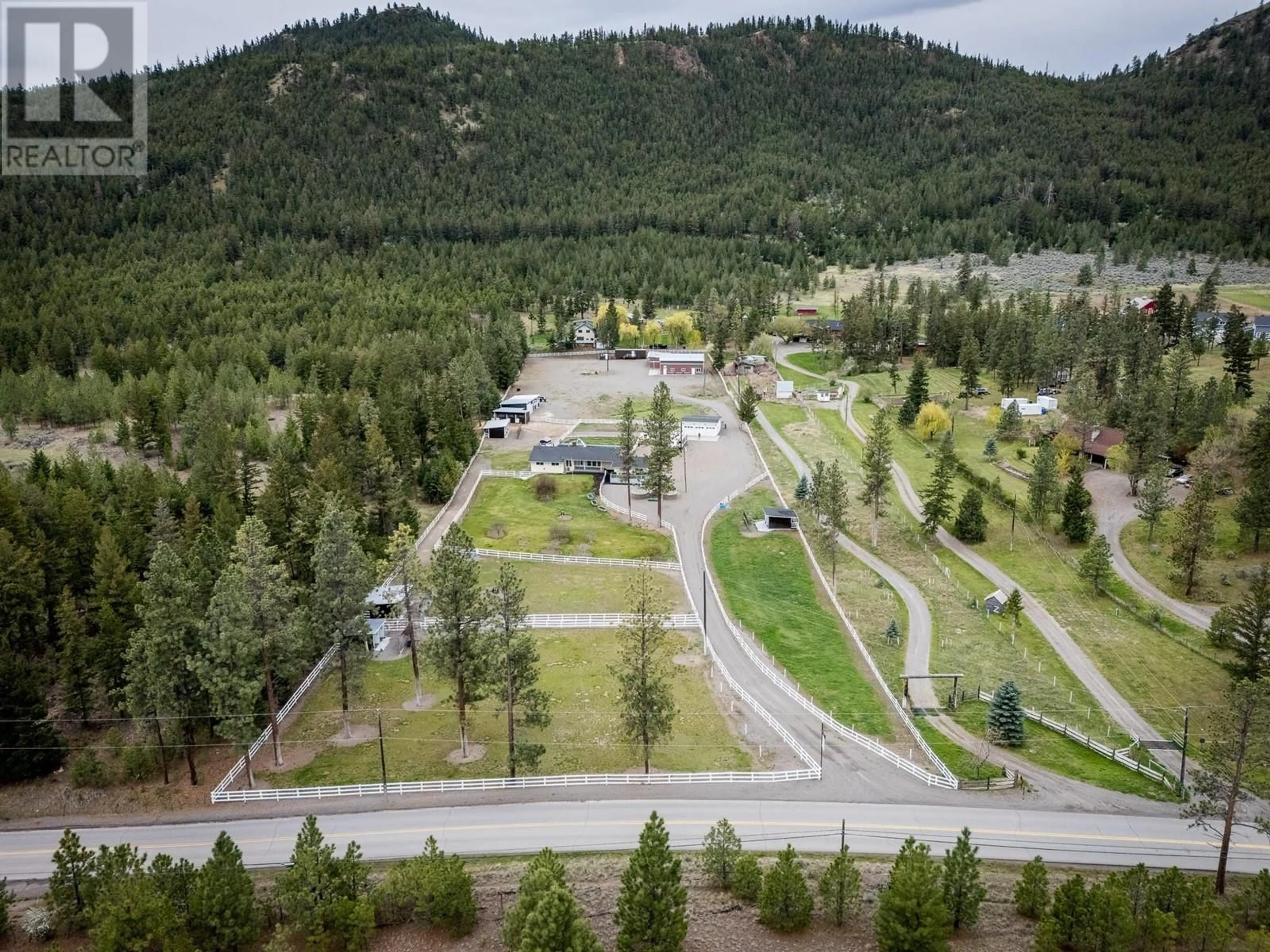 A pic from outside/outdoor area/front of a property/back of a property/a pic from drone, mountain view for 9180 BARNHARTVALE ROAD, Kamloops British Columbia V2C6W1