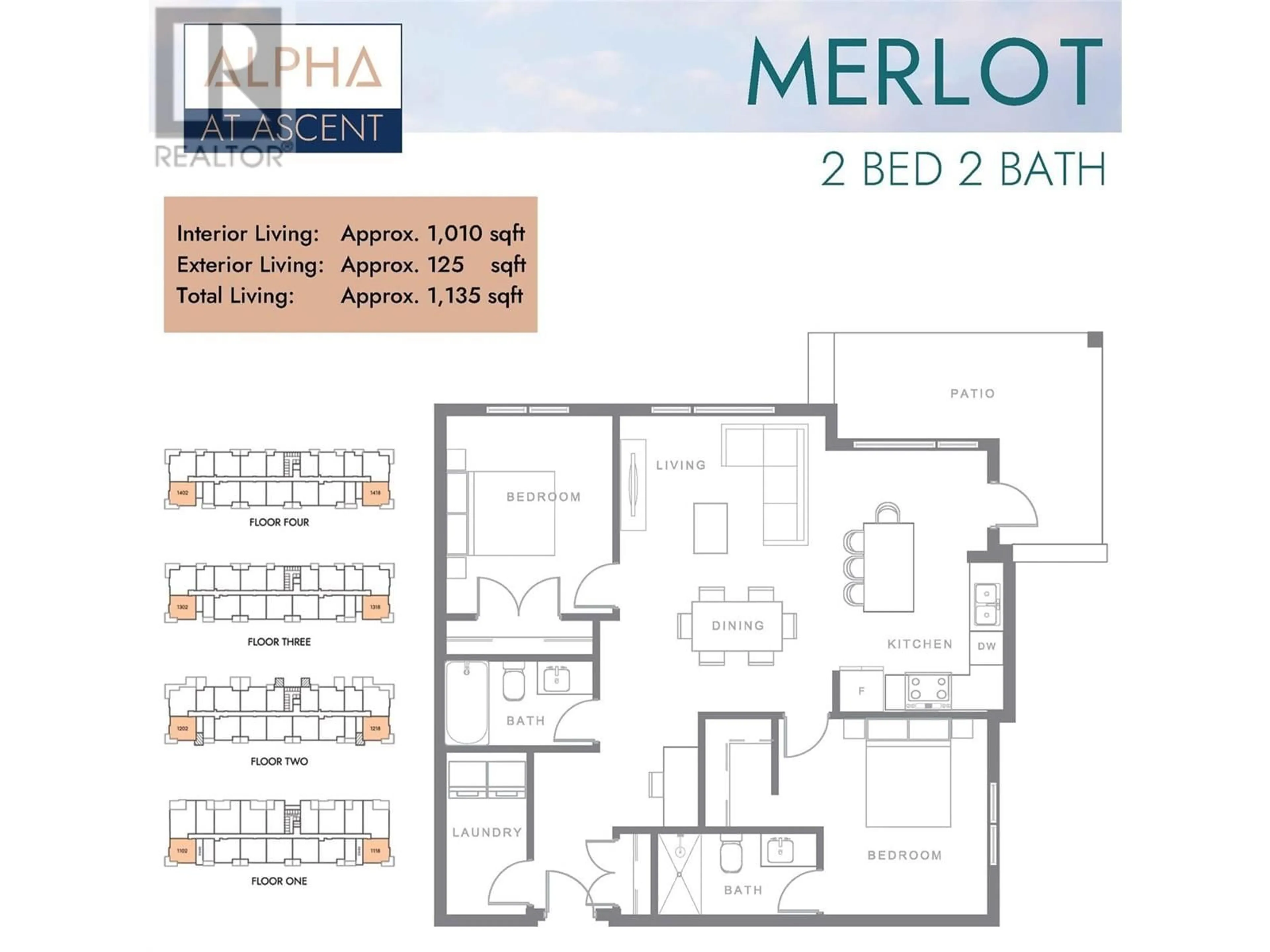 Floor plan for 202 - 1057 FROST ROAD, Kelowna British Columbia V1W0G7