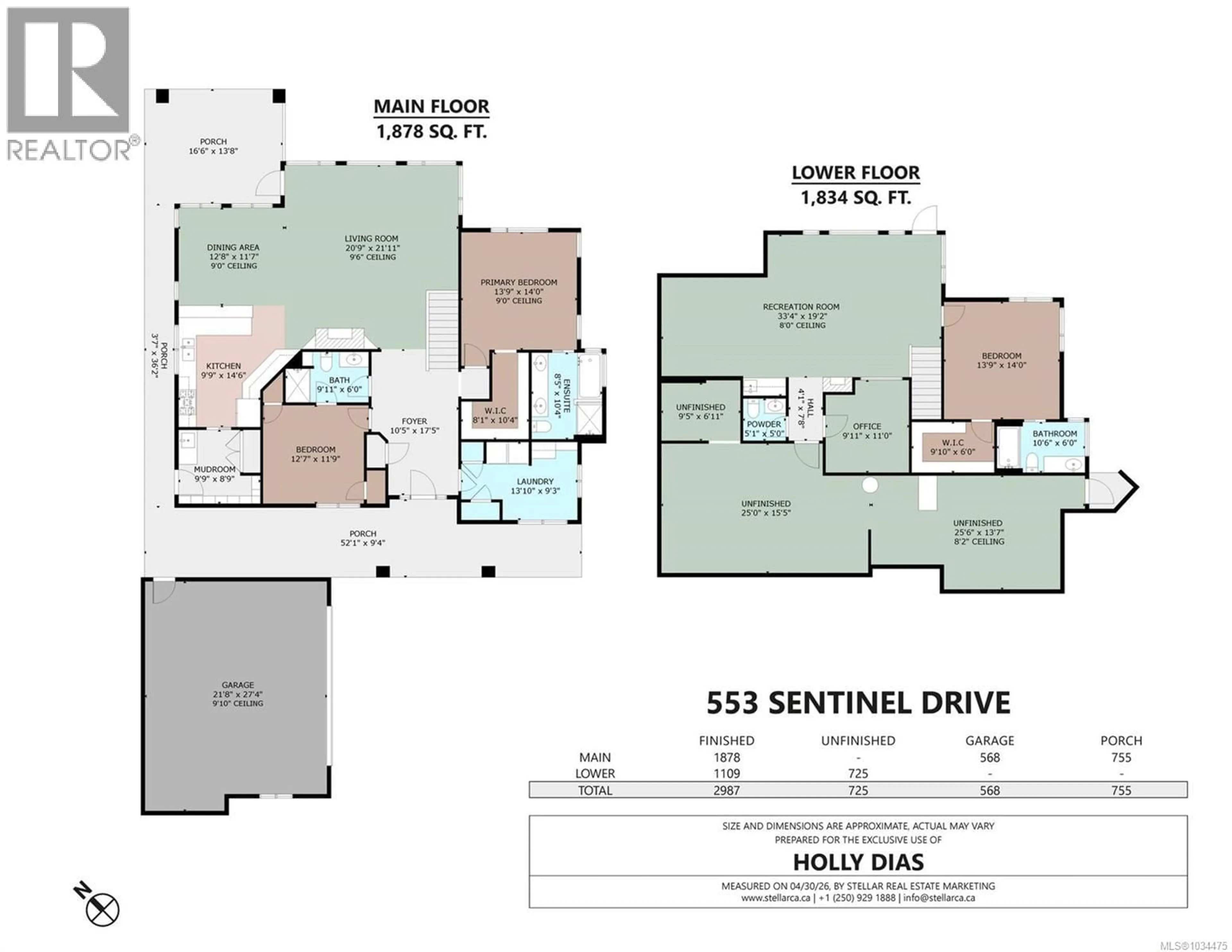 Floor plan for 553 SENTINEL DRIVE, Mill Bay British Columbia V8H1H7