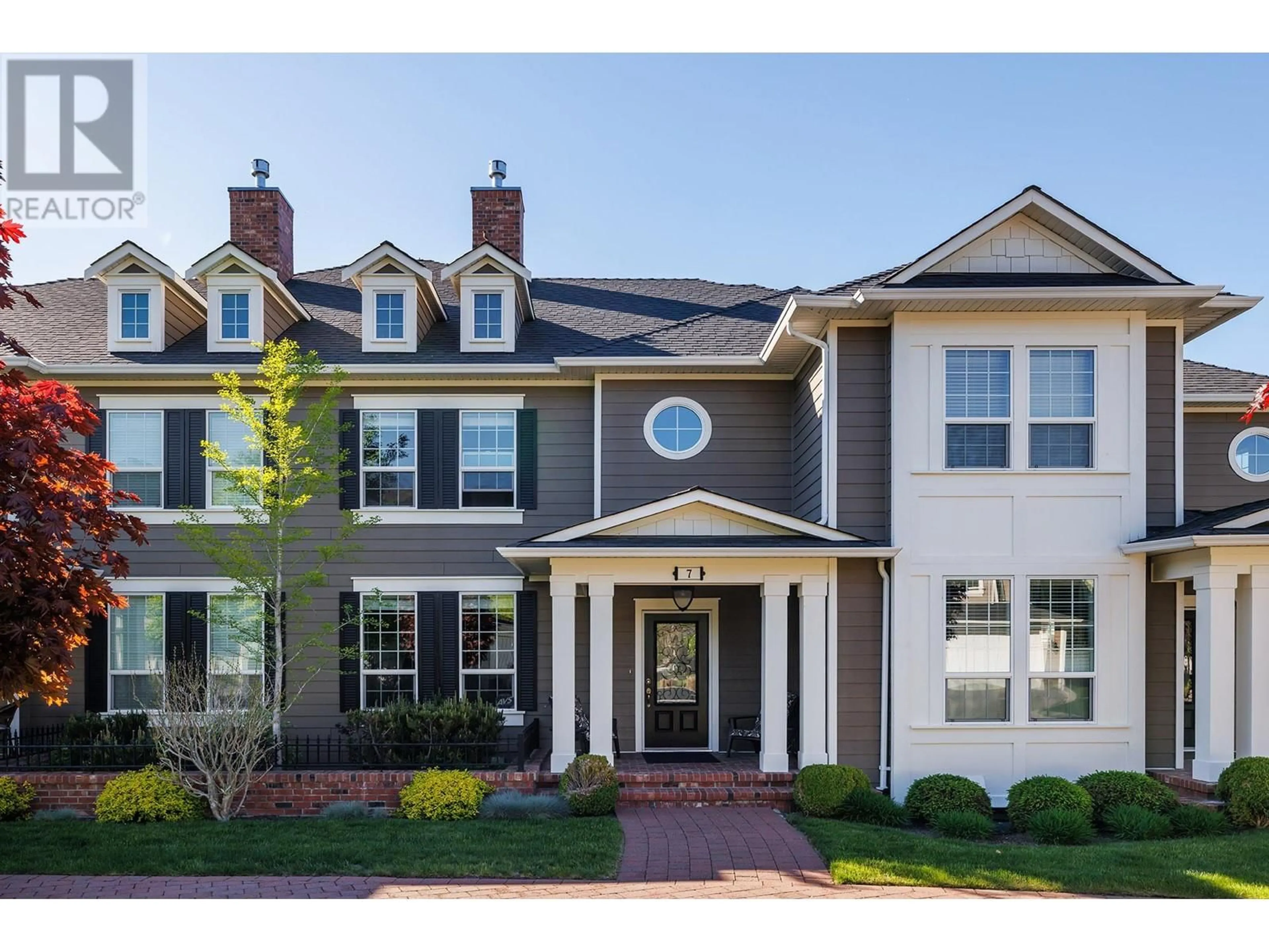 Home with brick exterior material, street for 7 - 328 PROVIDENCE AVENUE, Kelowna British Columbia V1W5A5