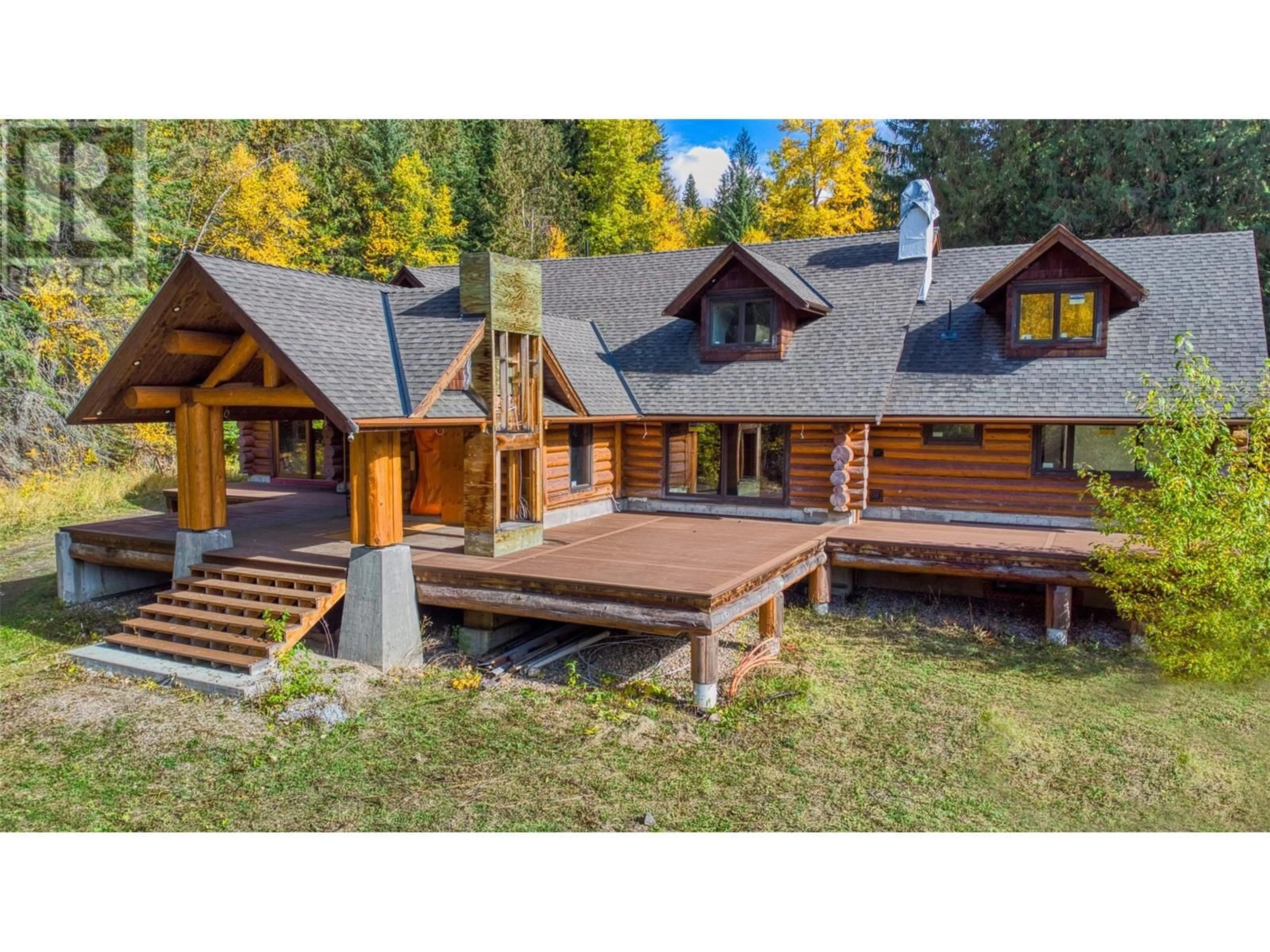 A pic from outside/outdoor area/front of a property/back of a property/a pic from drone, mountain view for 8726 FORSBERG ROAD, Vernon British Columbia V1B3M6