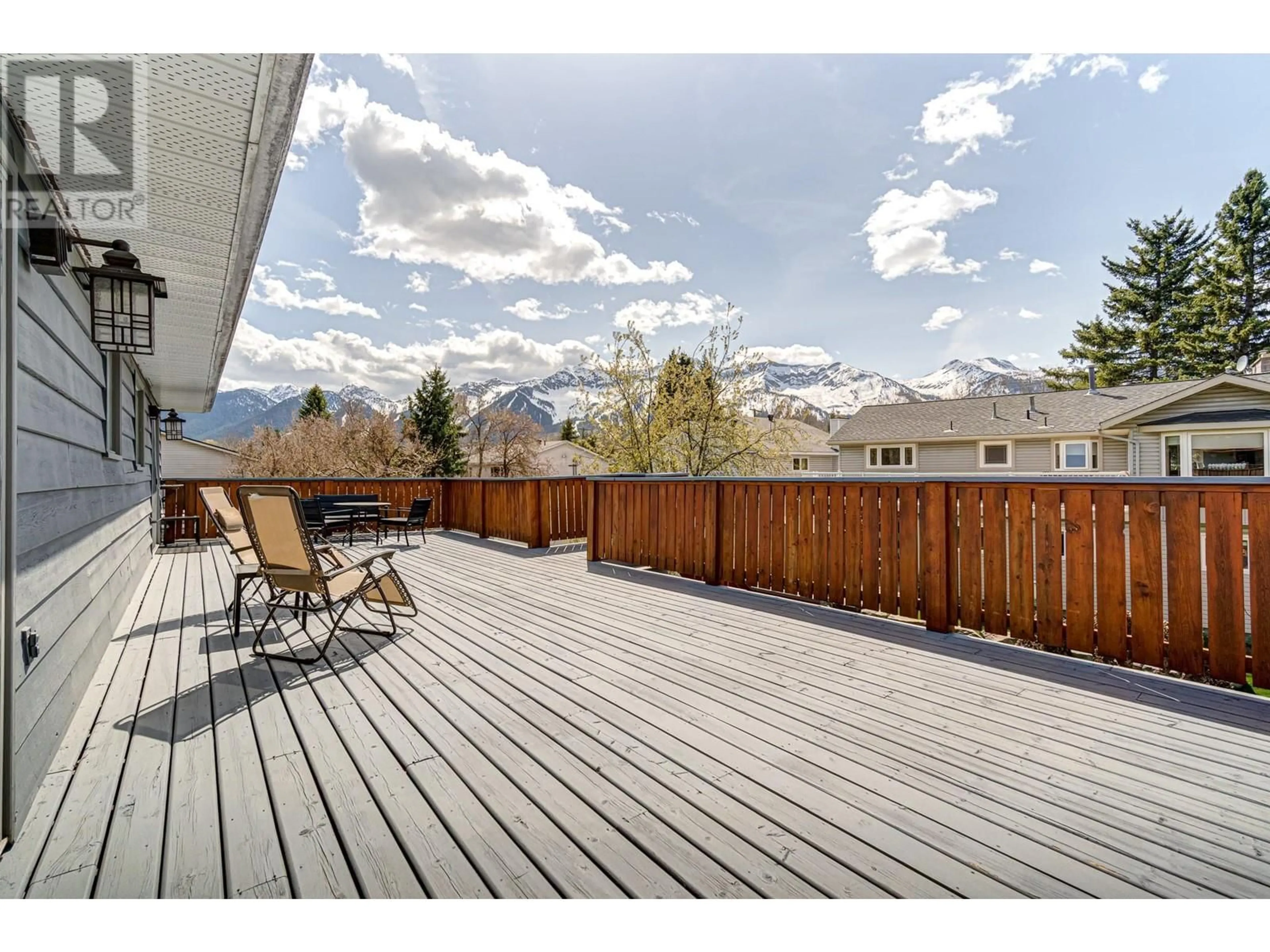 Patio, mountain view for 4 MT HERCHMER AVENUE, Fernie British Columbia V0B1M3