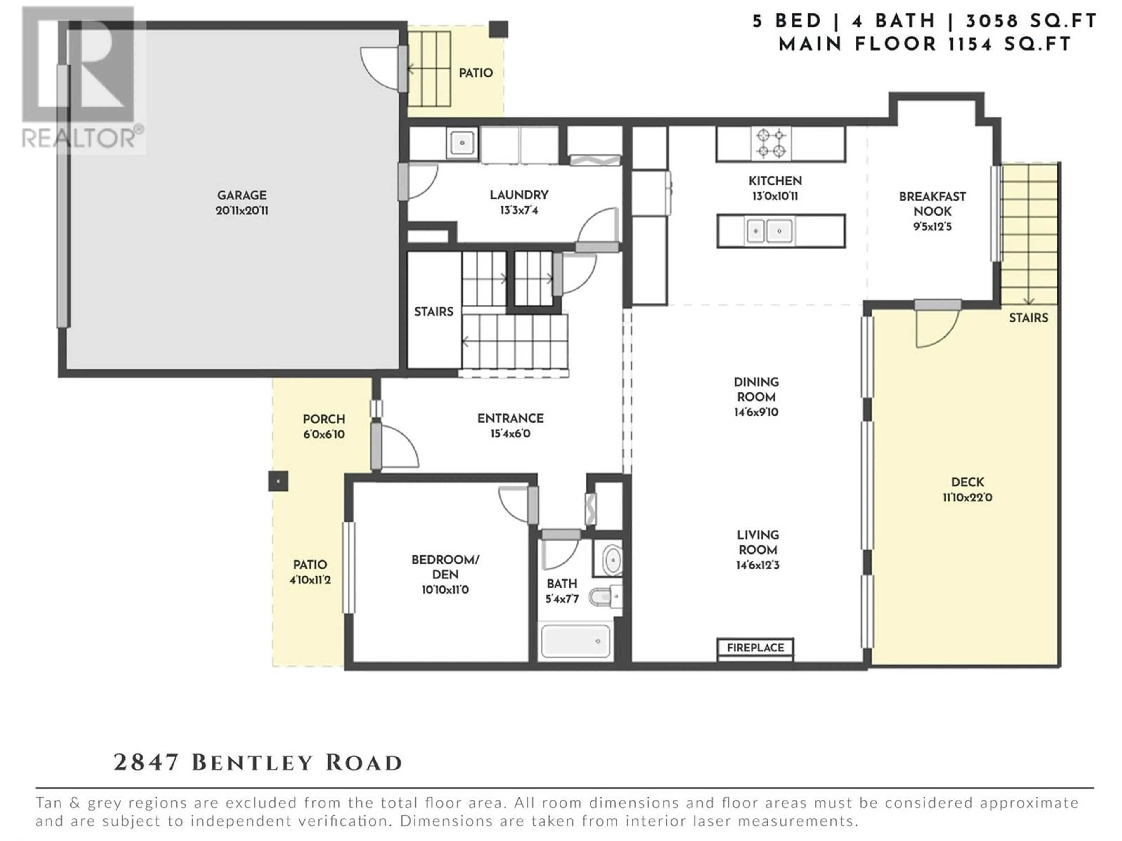 Floor plan for 2847 BENTLEY ROAD, West Kelowna British Columbia V4T2X3